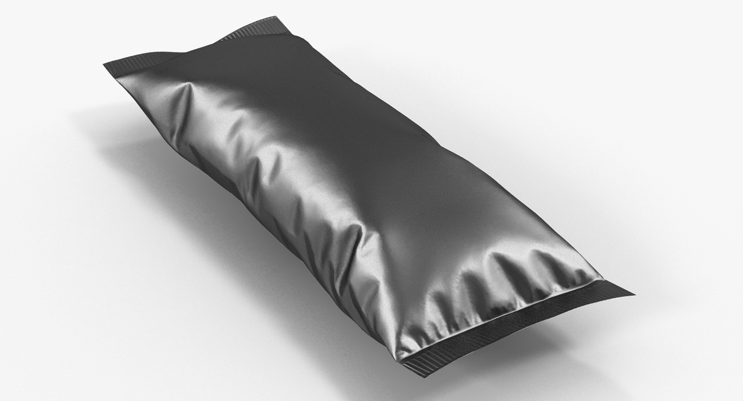 3D model Small Black Bag Template for Snacks