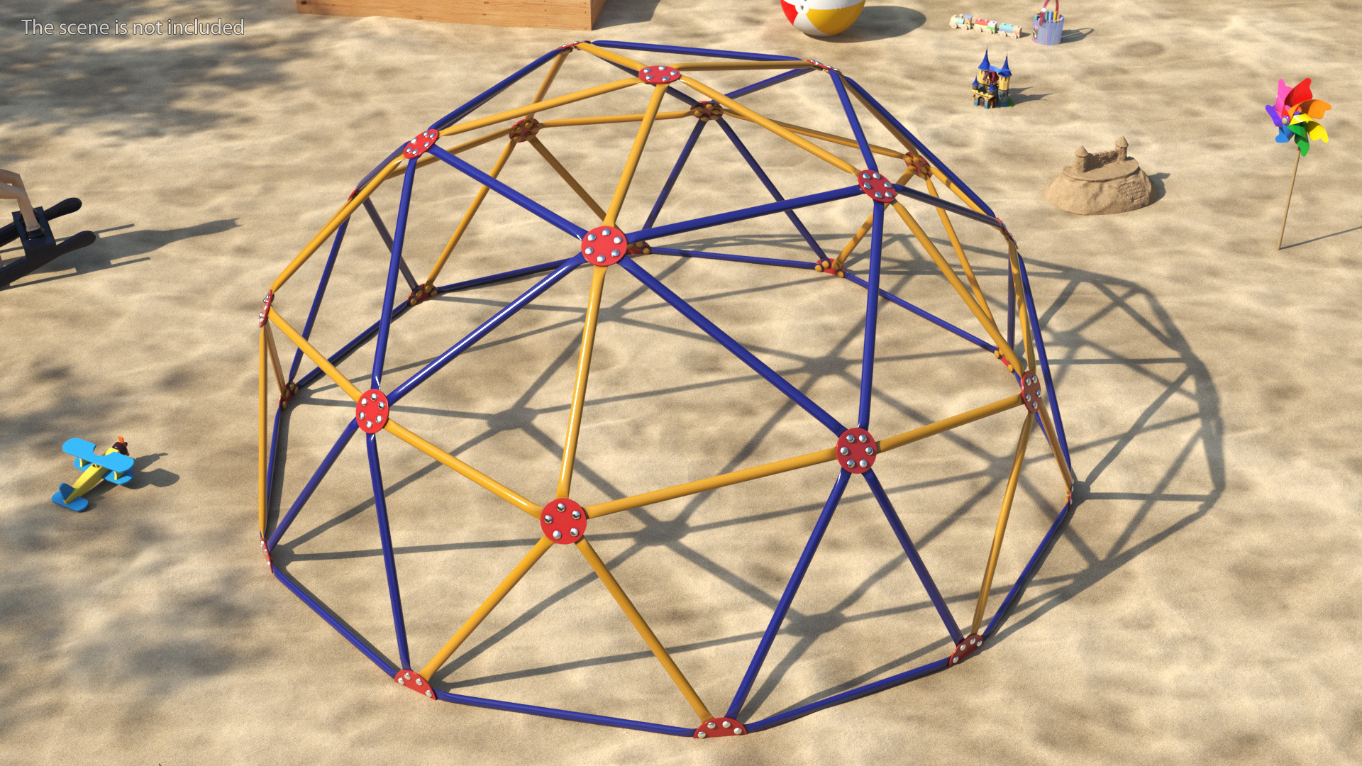 Children Playground Climbing-Dome Color 3D model