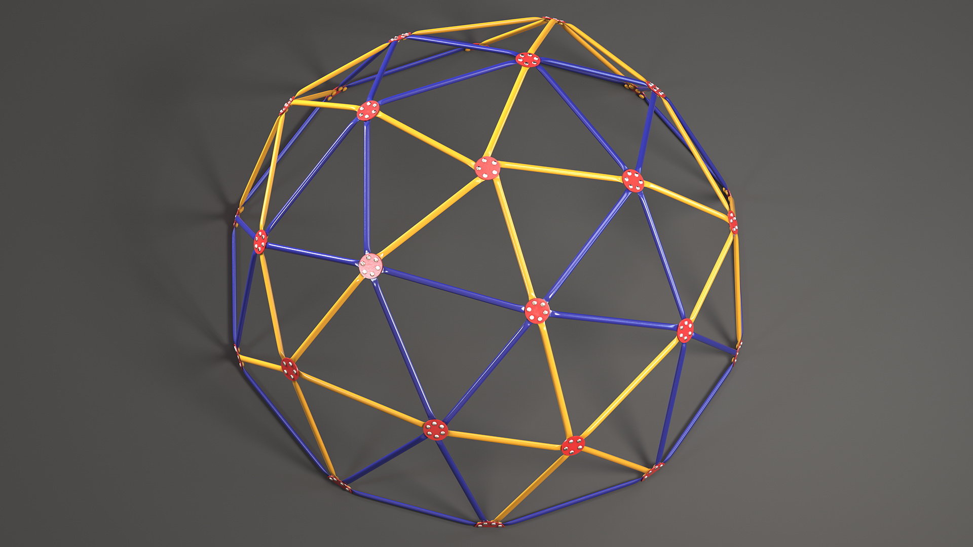 Children Playground Climbing-Dome Color 3D model