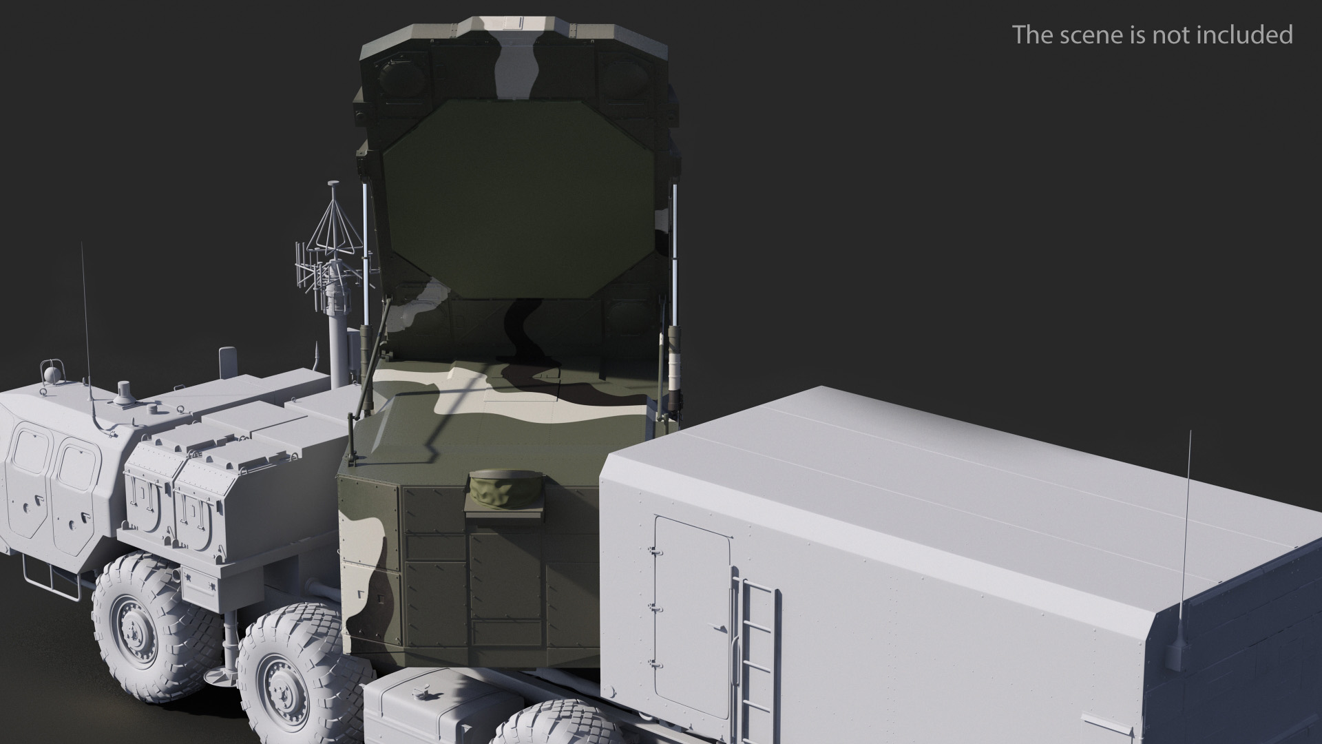 3D Camouflage S300 Flap Lid B Missile Guidance Radar Rigged
