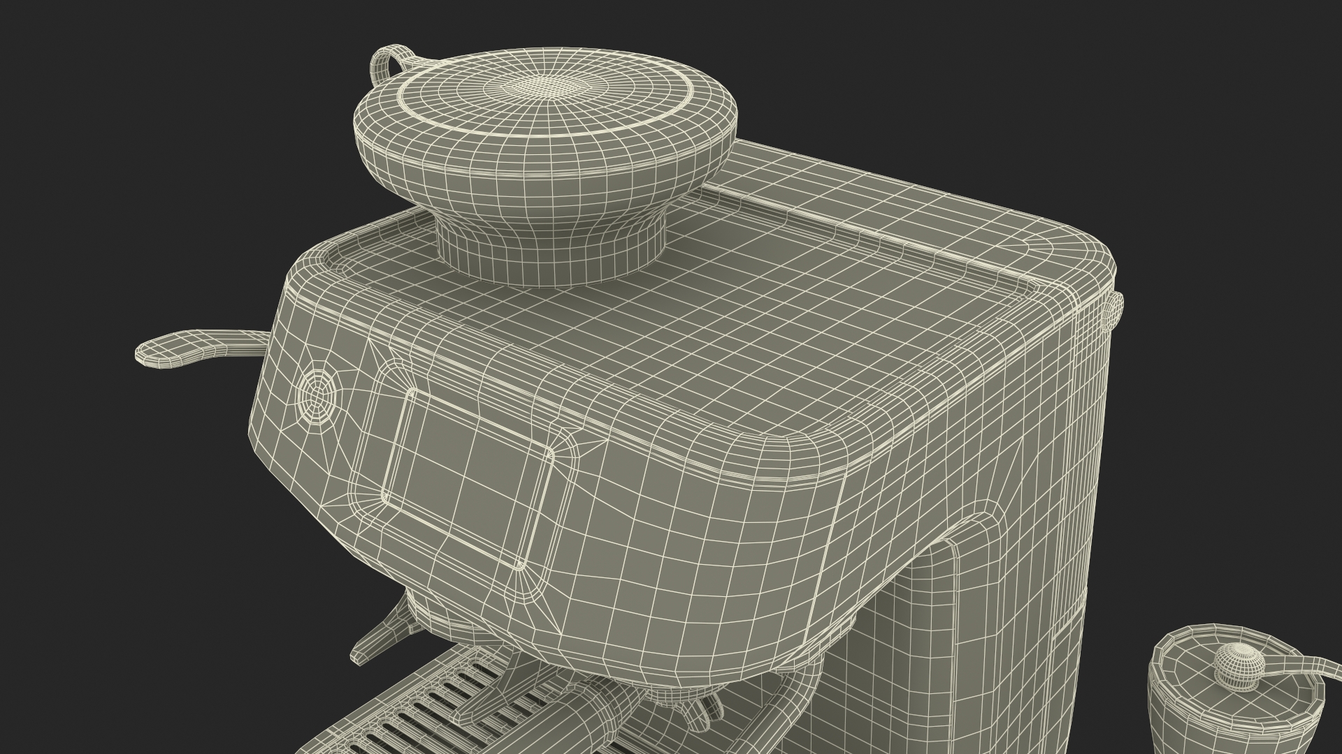 3D model Espresso Brewing Set with Coffee Machine