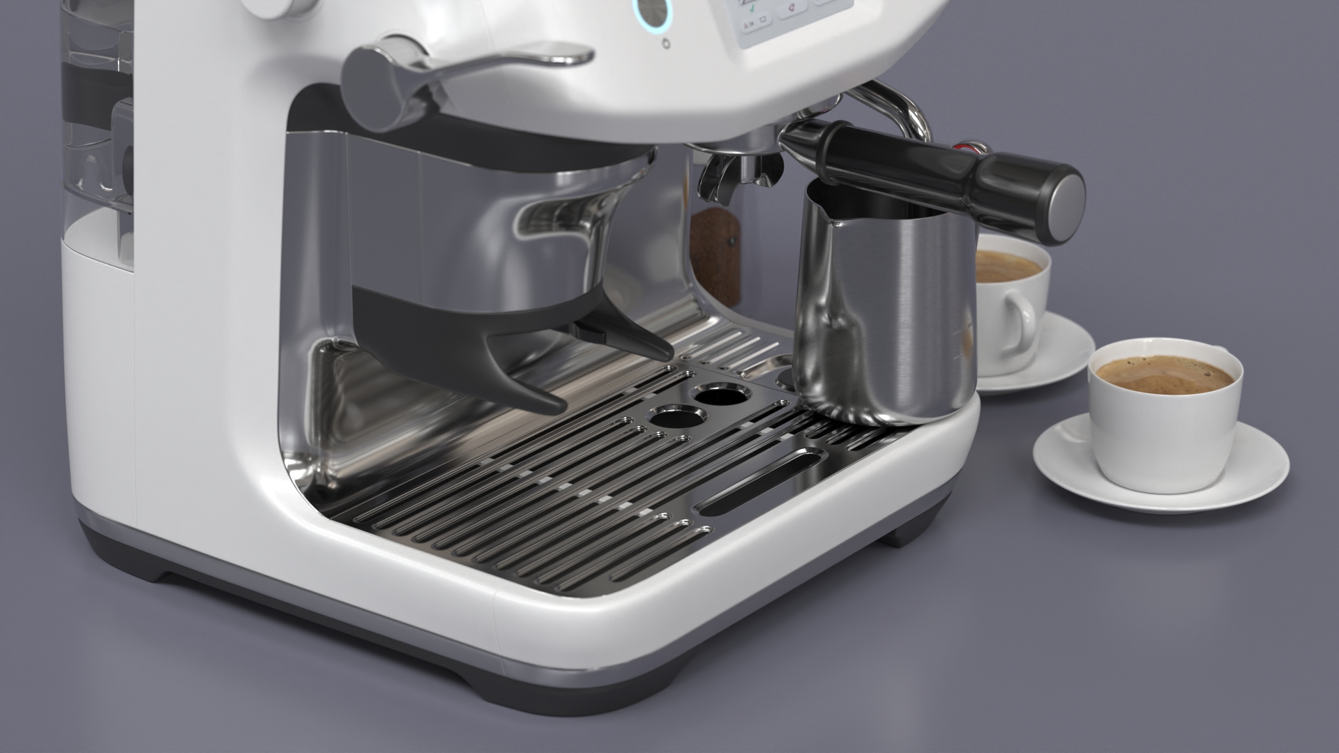 3D model Espresso Brewing Set with Coffee Machine