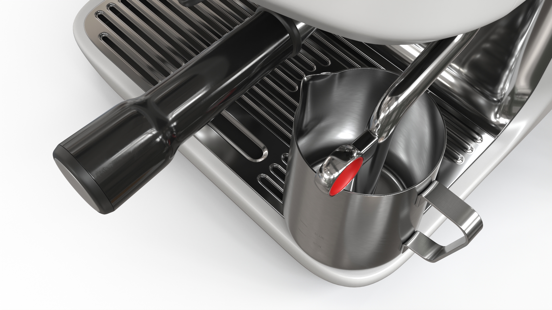 3D model Espresso Brewing Set with Coffee Machine