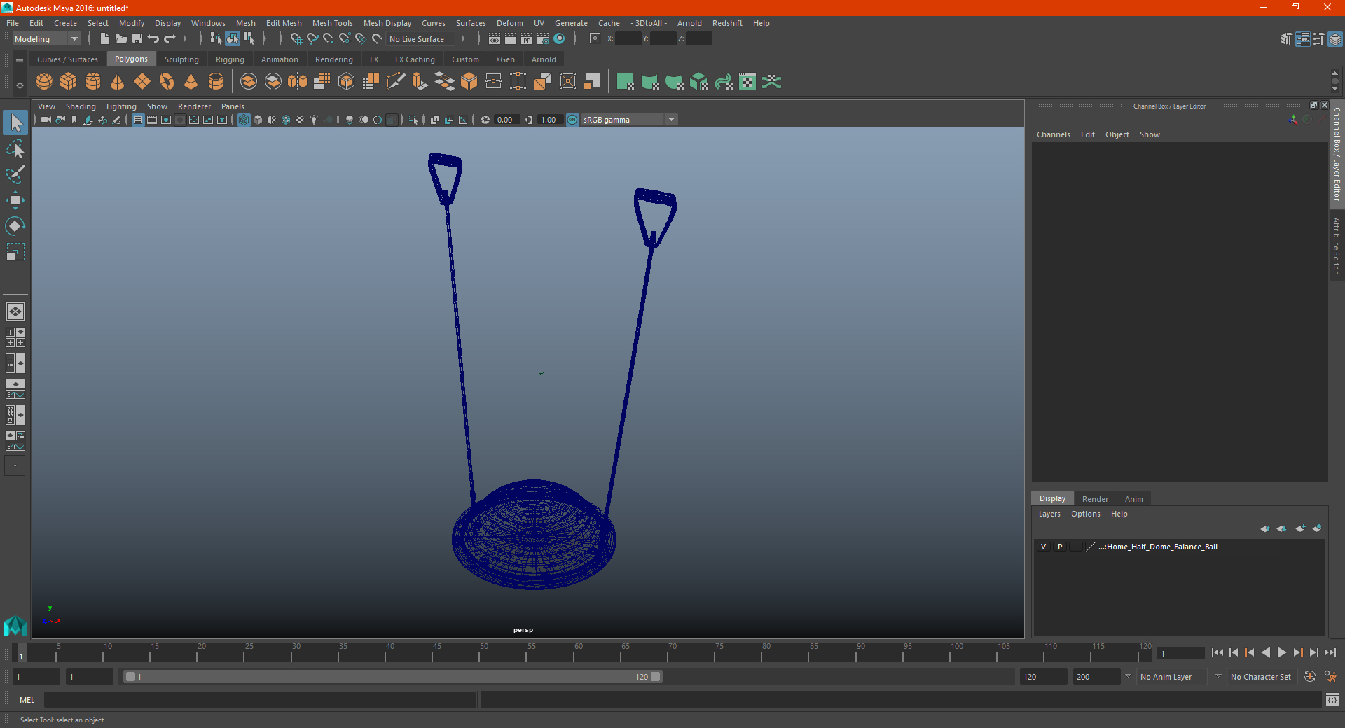 Home Half Dome Balance Ball 3D