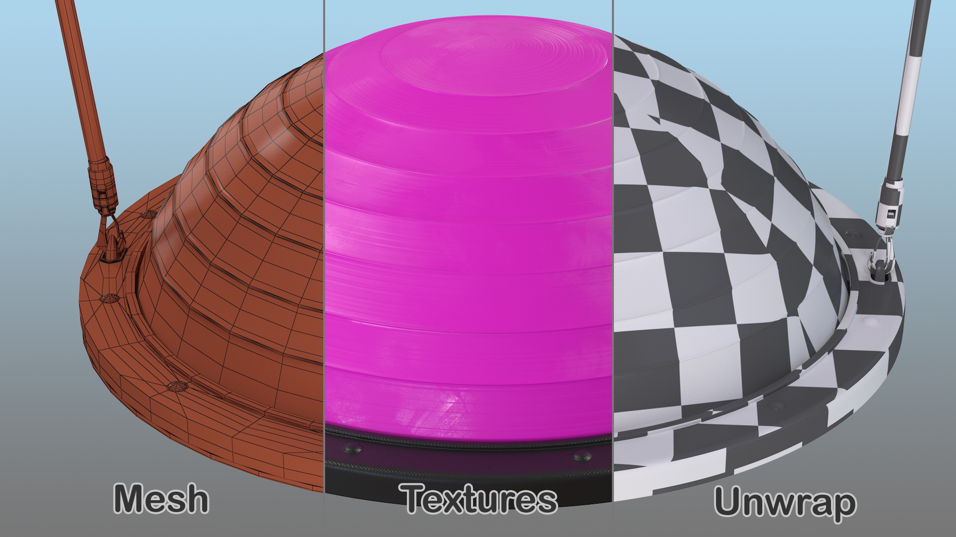 Home Half Dome Balance Ball 3D