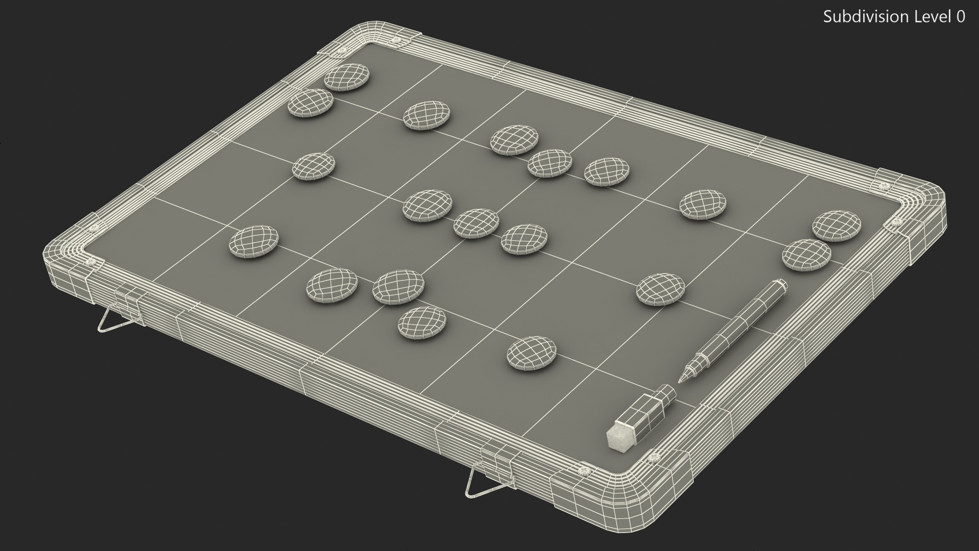 Wall-Mounted Coaching Board for Hockey Fur 3D