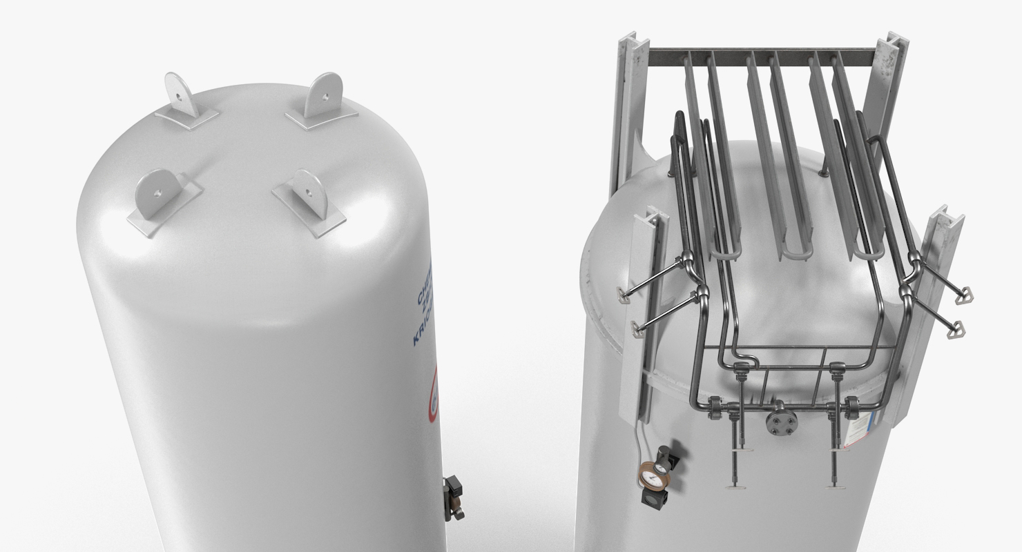 3D model LNG Storage Tank Vertical