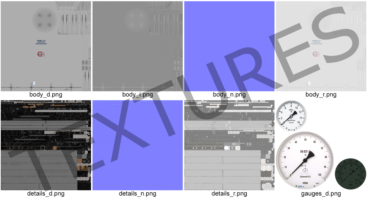 3D model LNG Storage Tank Vertical