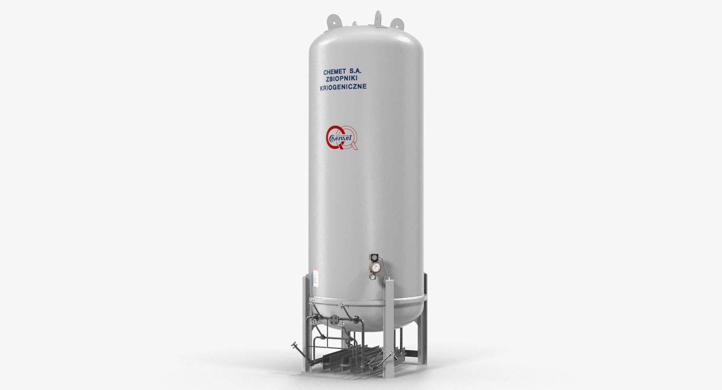 3D model LNG Storage Tank Vertical