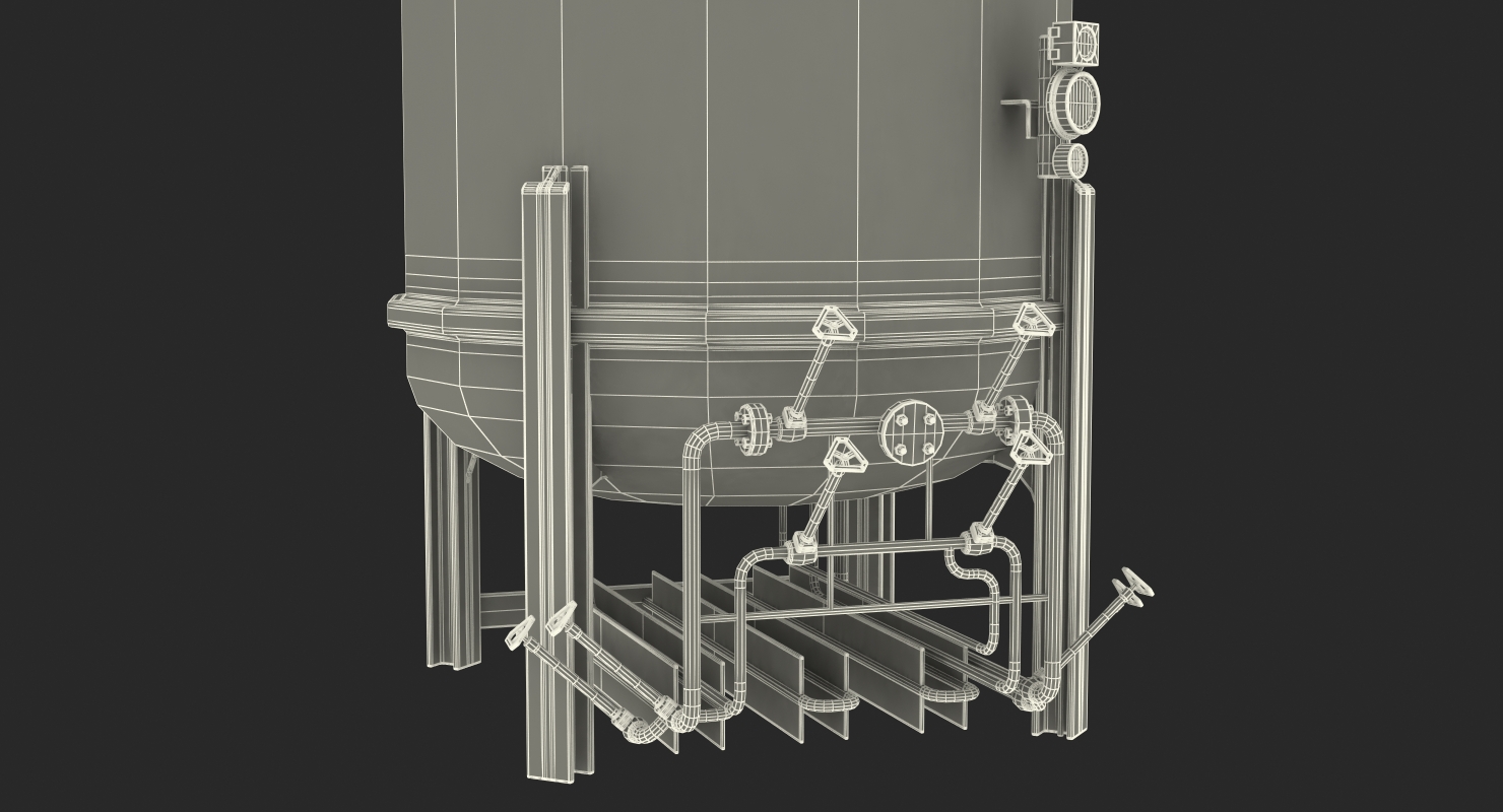 3D model LNG Storage Tank Vertical