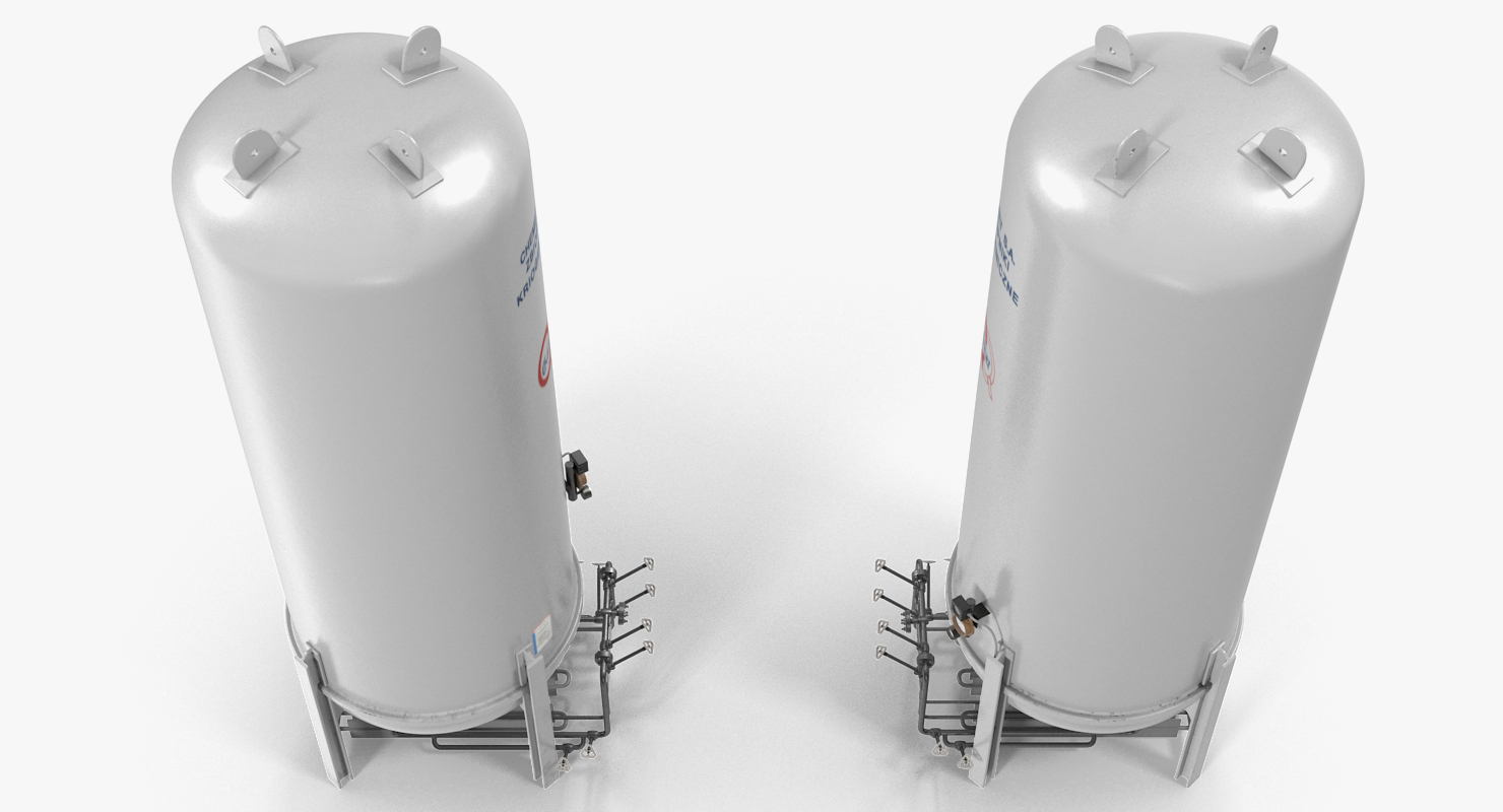 3D model LNG Storage Tank Vertical