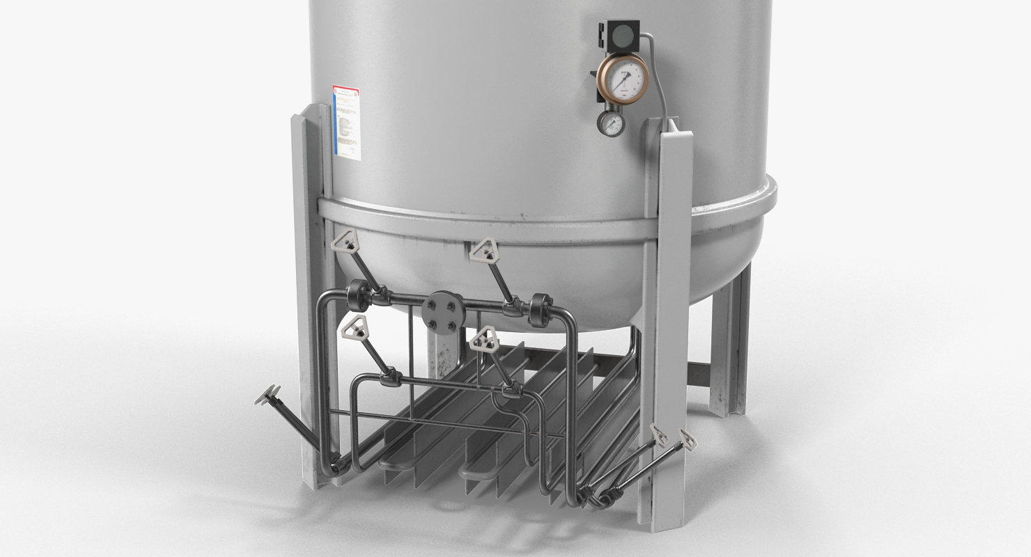 3D model LNG Storage Tank Vertical