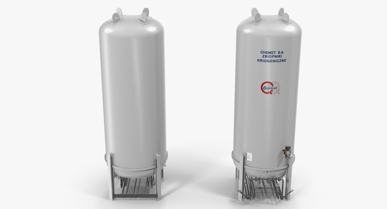 3D model LNG Storage Tank Vertical