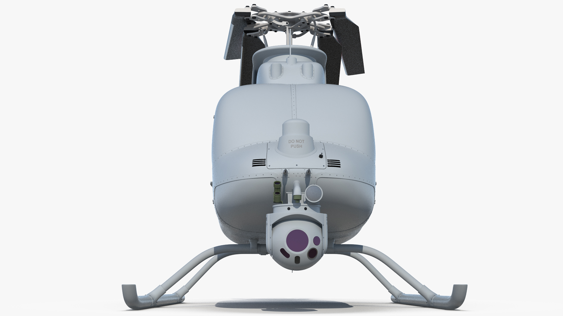 3D Northrop Grumman MQ-8C Fire Scout Unmanned Helicopter Folded Rotor