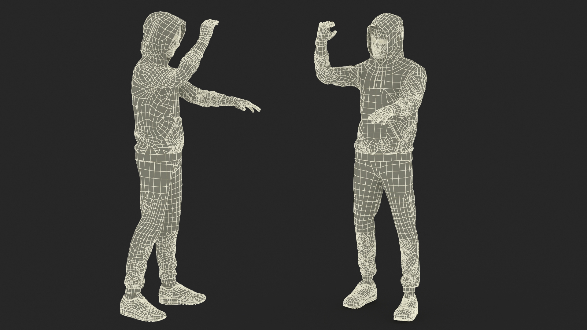 3D Thief Robbing Safe model