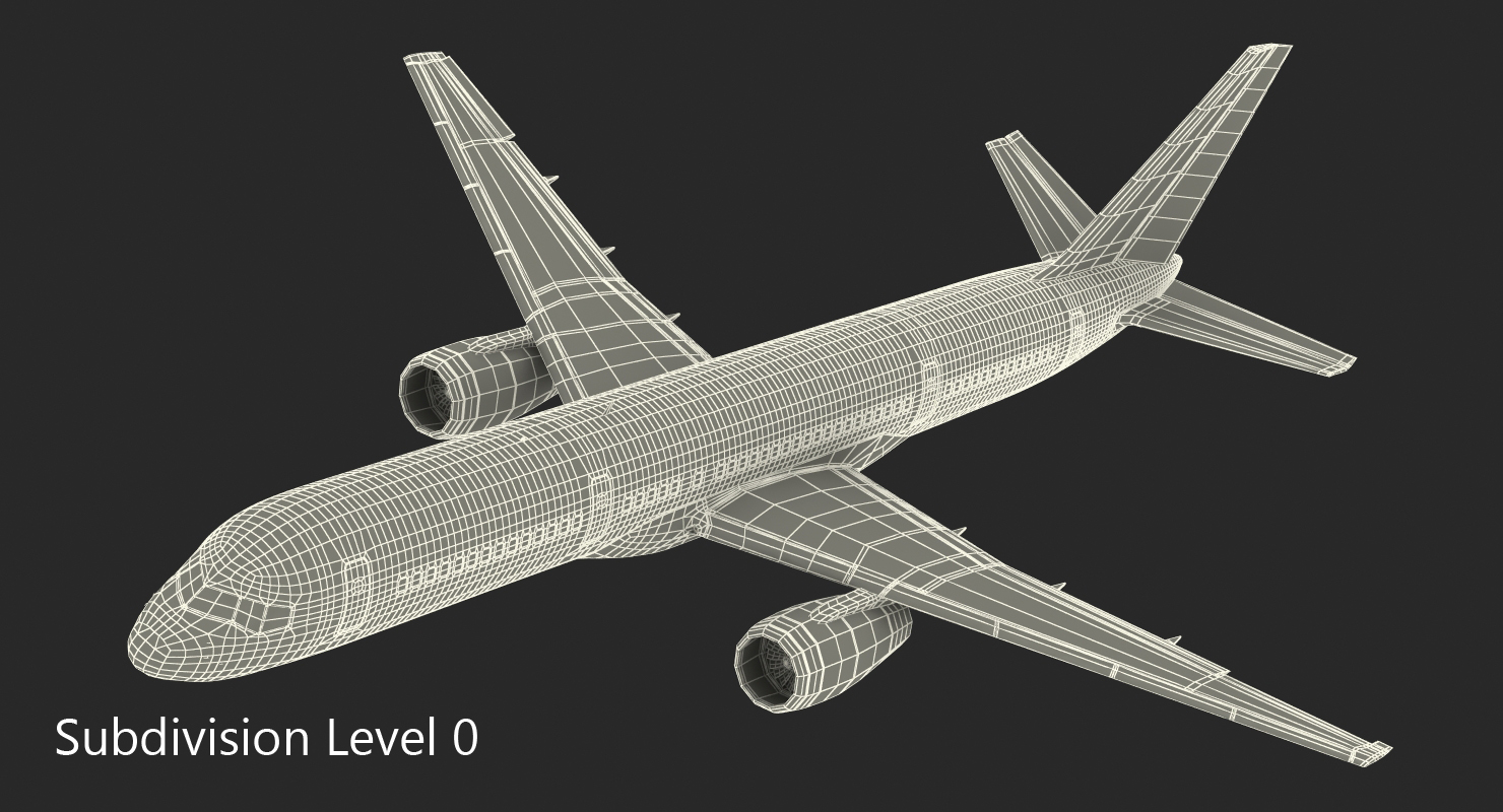 Donald Trumps Private Boeing 757 Rigged 3D model