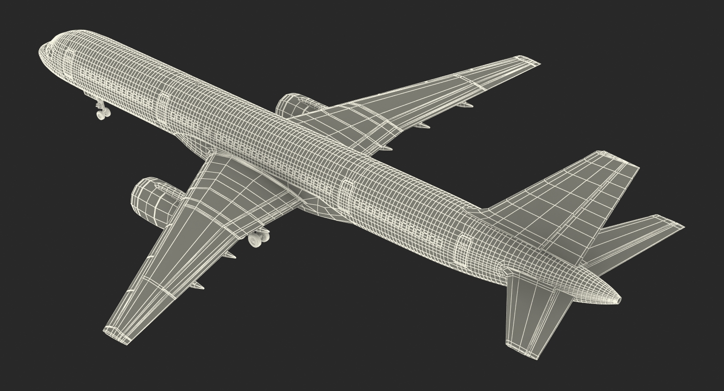Donald Trumps Private Boeing 757 Rigged 3D model