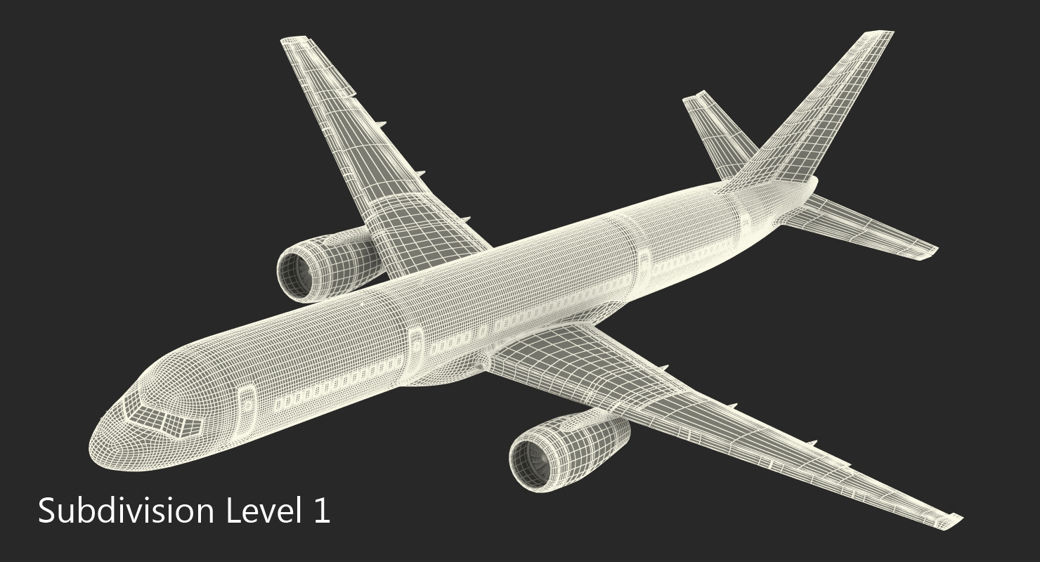 Donald Trumps Private Boeing 757 Rigged 3D model
