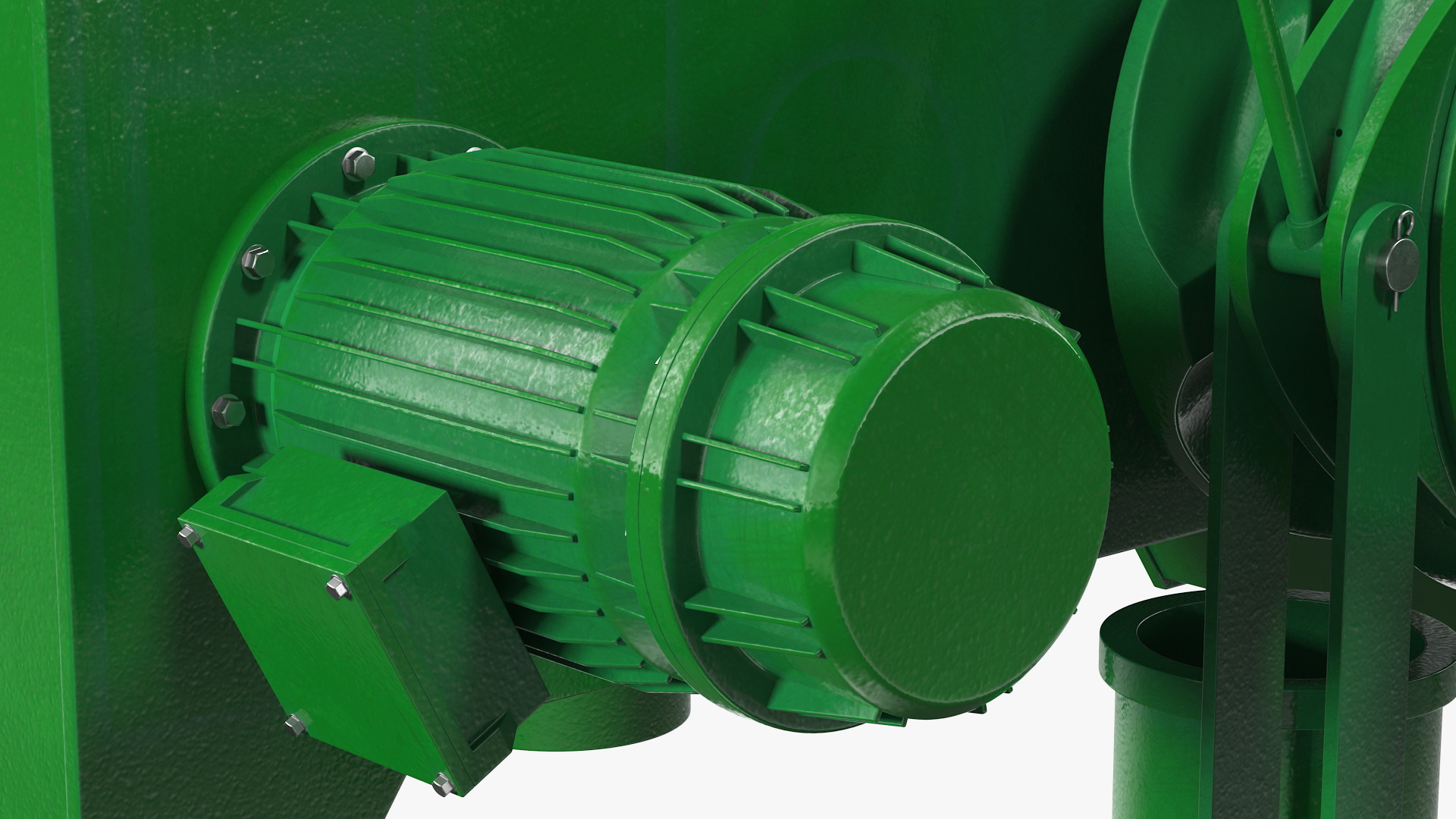 Marine Hydraulic Anchor Windlass Mechanism 3D