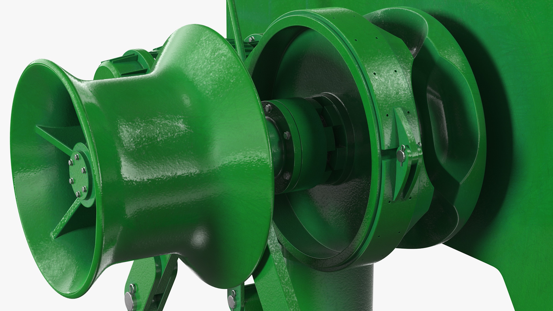 Marine Hydraulic Anchor Windlass Mechanism 3D