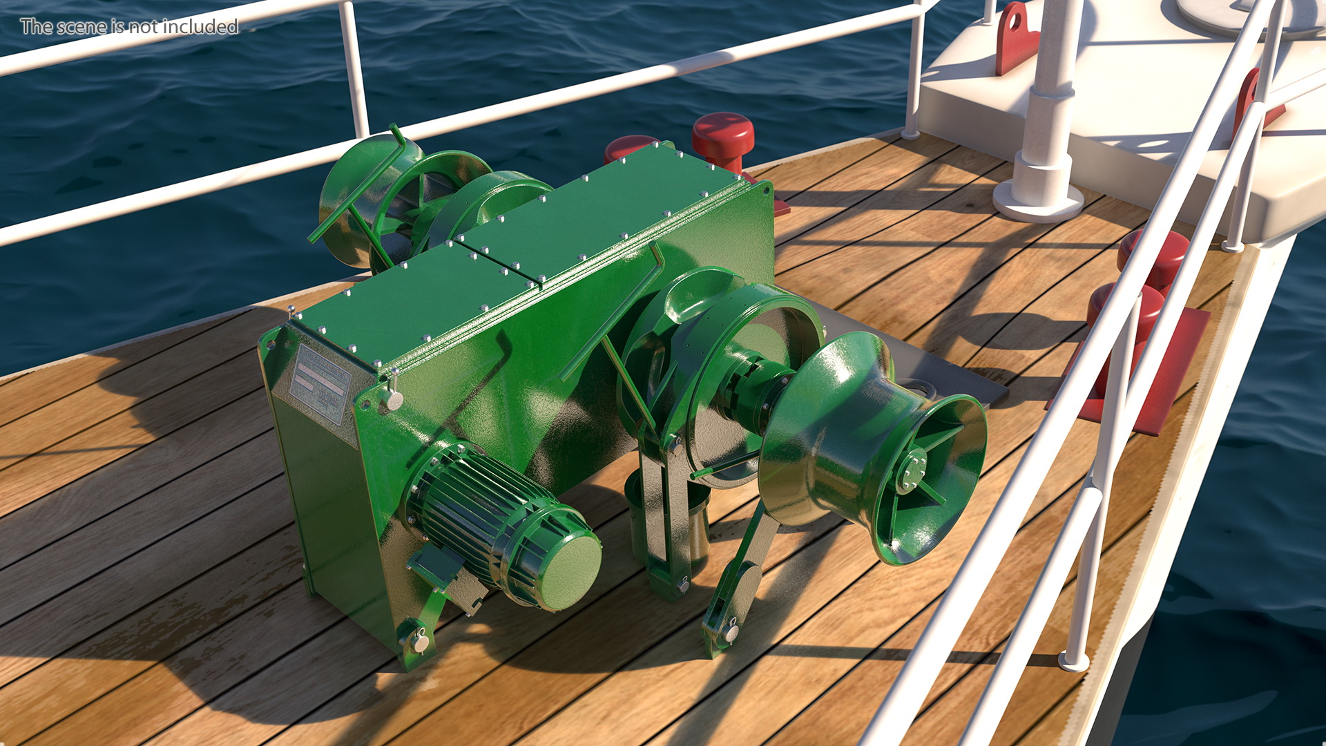 Marine Hydraulic Anchor Windlass Mechanism 3D