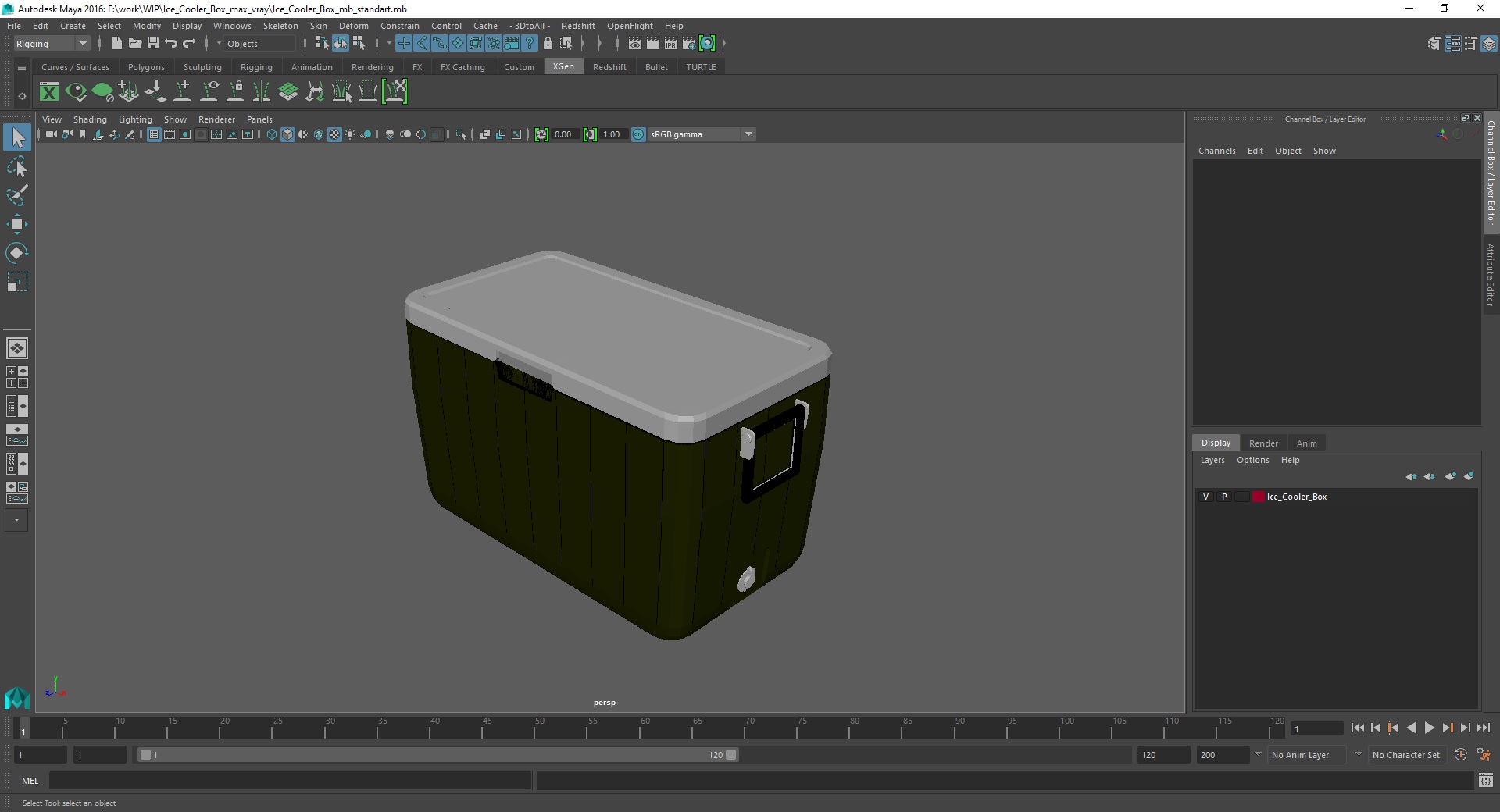 Ice Cooler Box 3D model