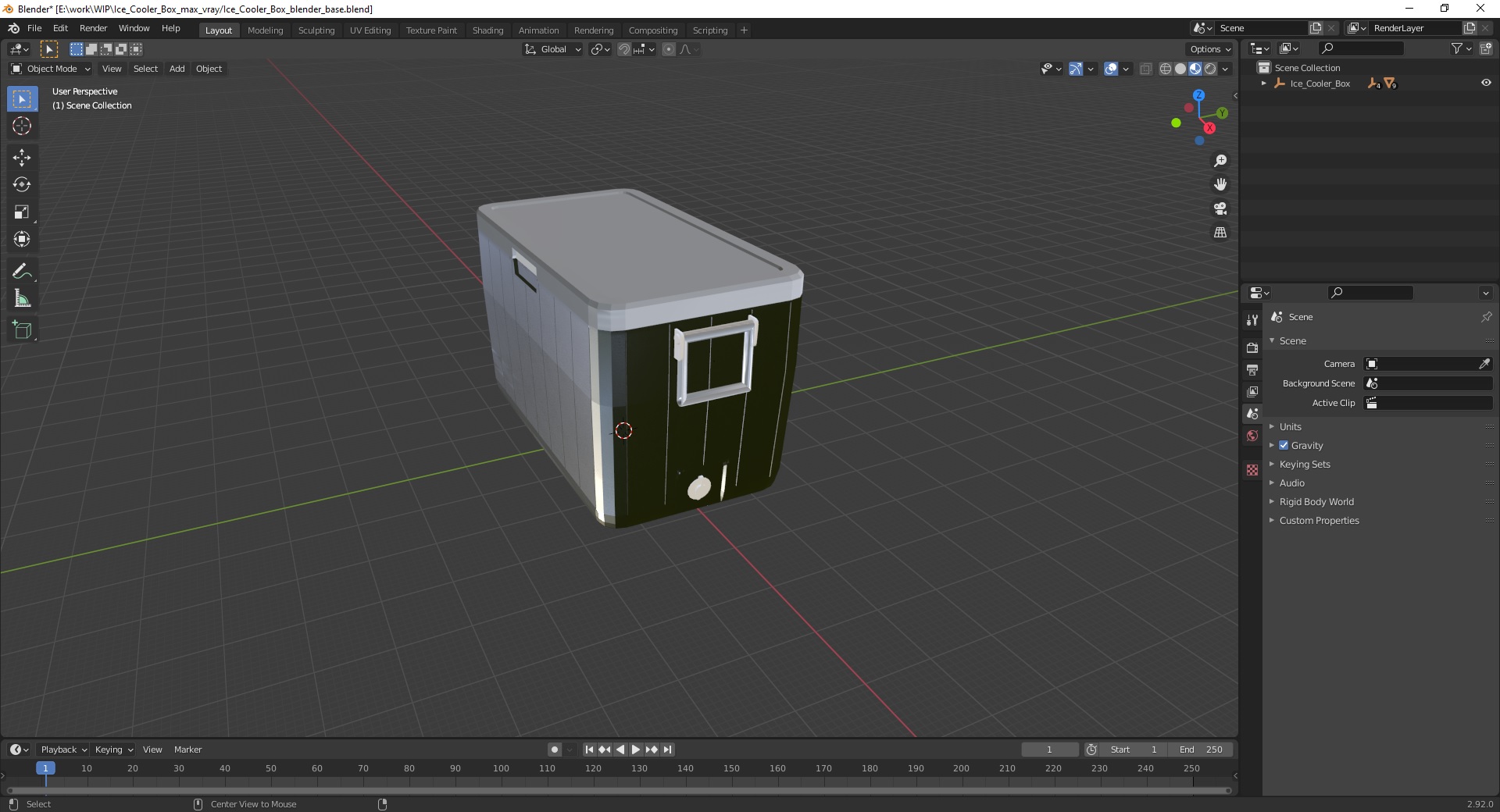 Ice Cooler Box 3D model