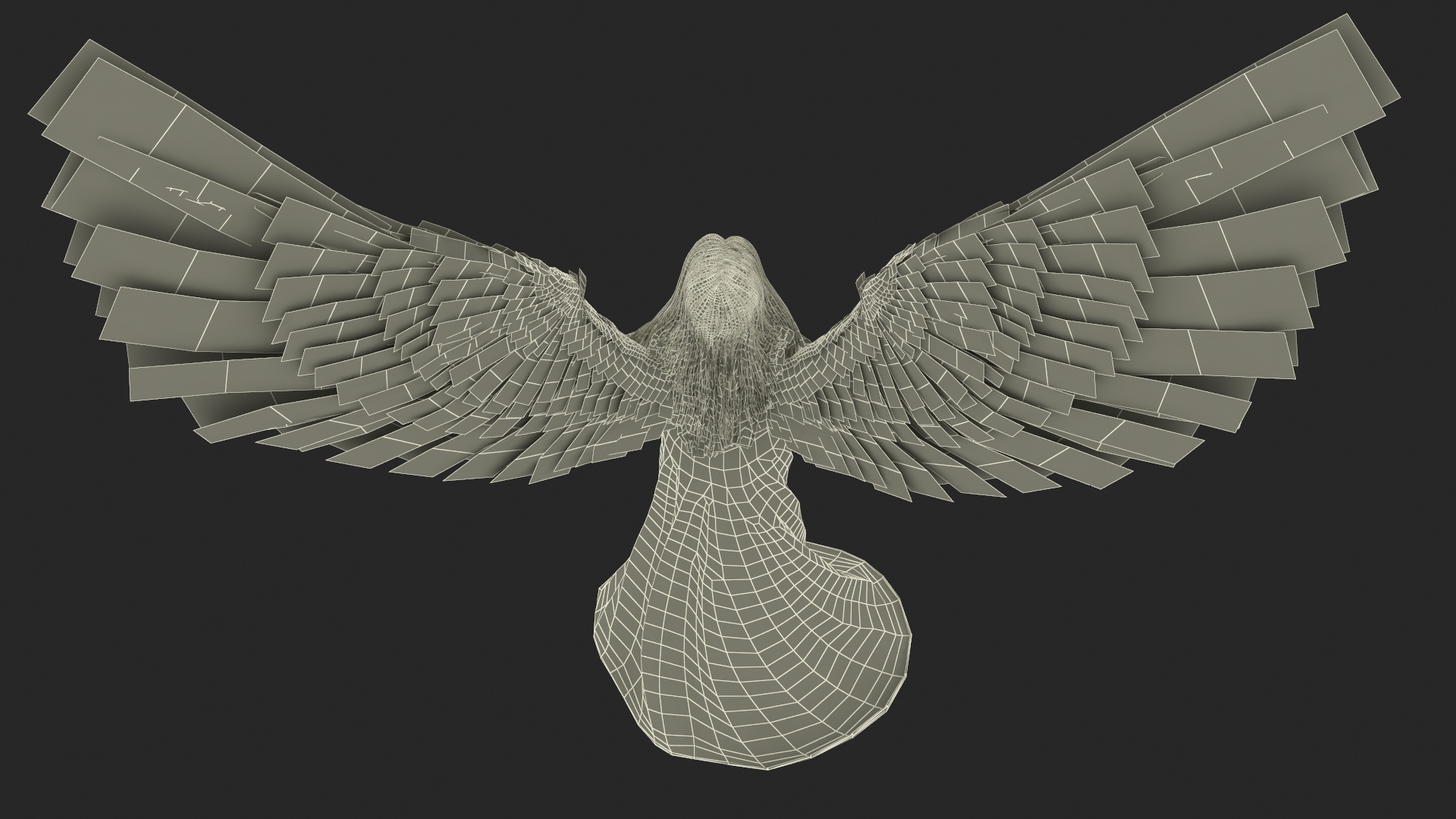 3D Beautiful Blonde Woman Angel model