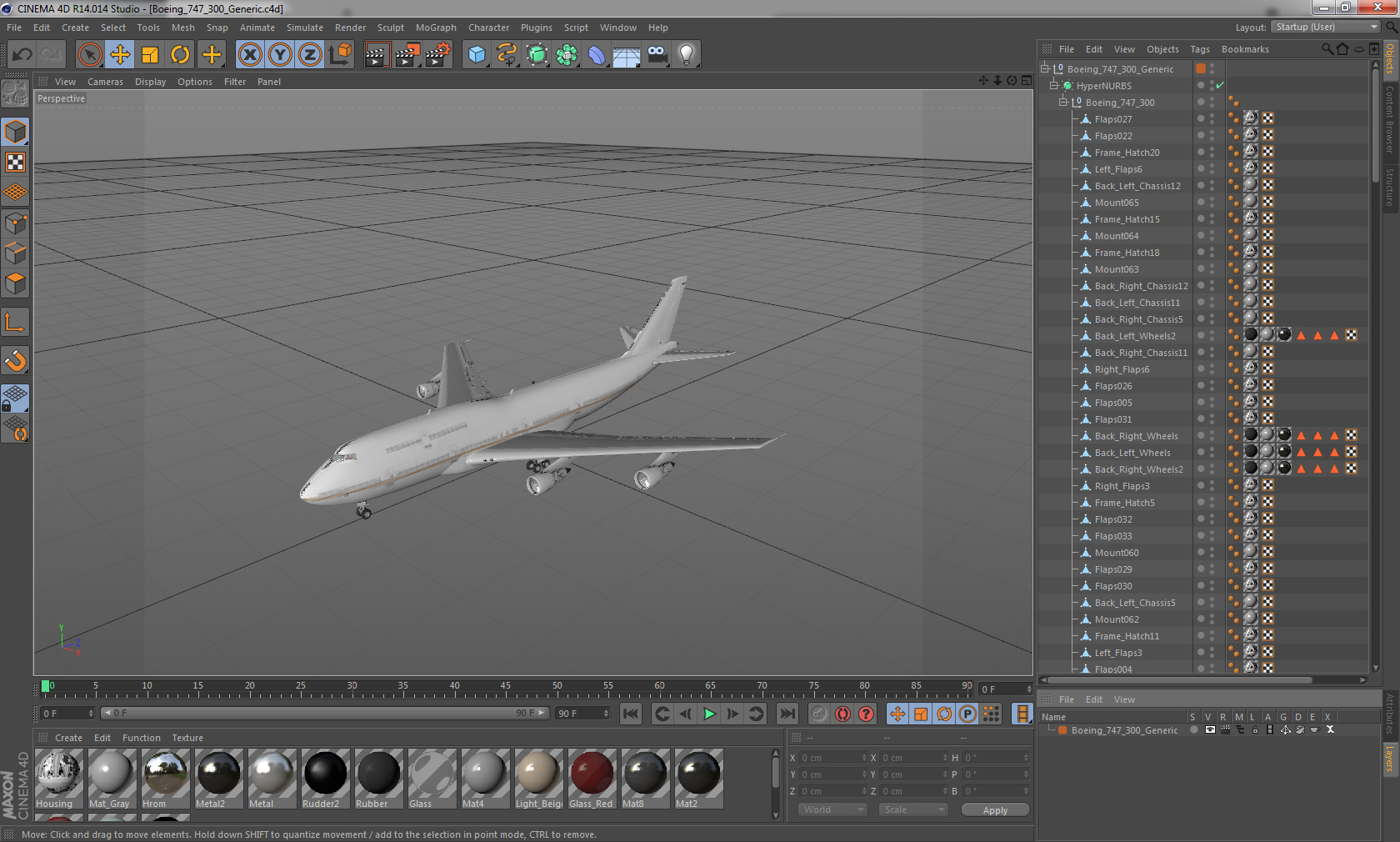 Boeing 747 300 Generic 3D