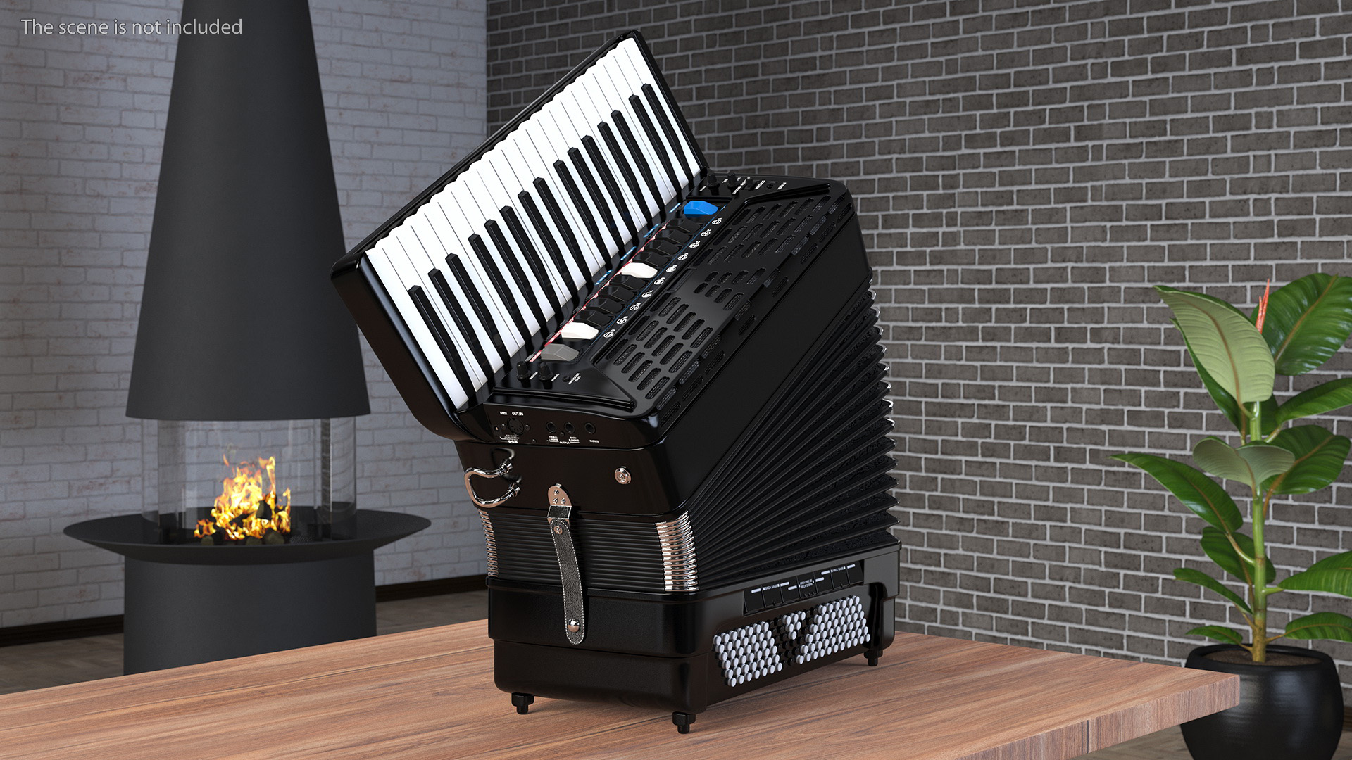 Accordion Electronic Musical Instrument 3D model