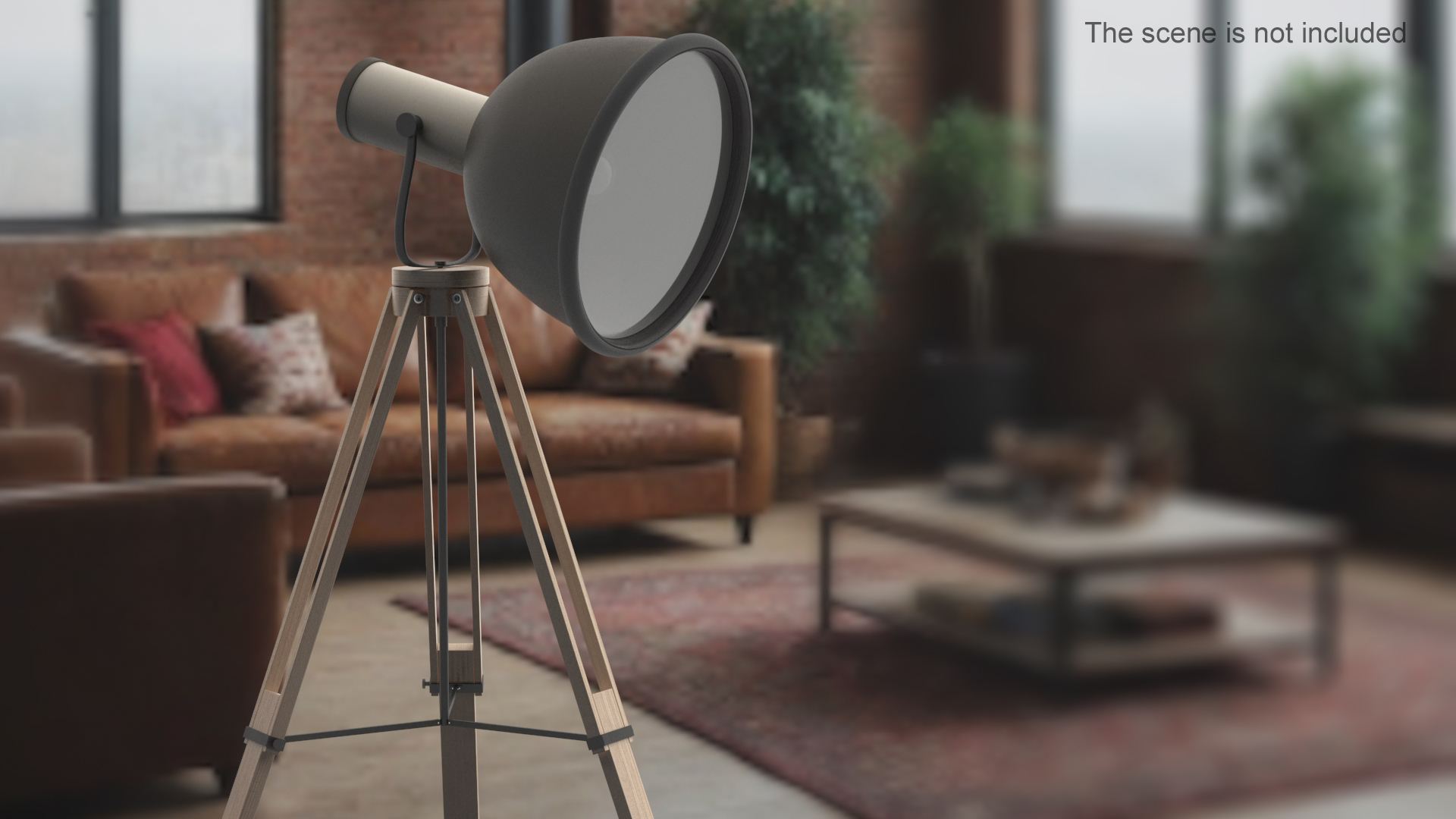 3D model Tripod Floorstanding Lamp