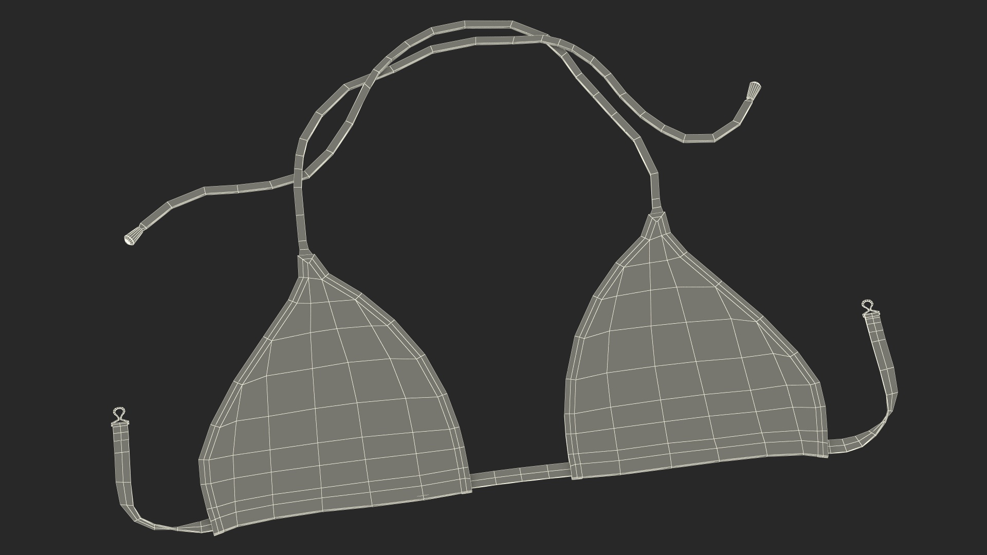 Triangle Bikini Top 3D model