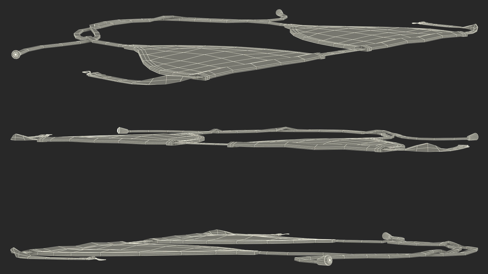 Triangle Bikini Top 3D model