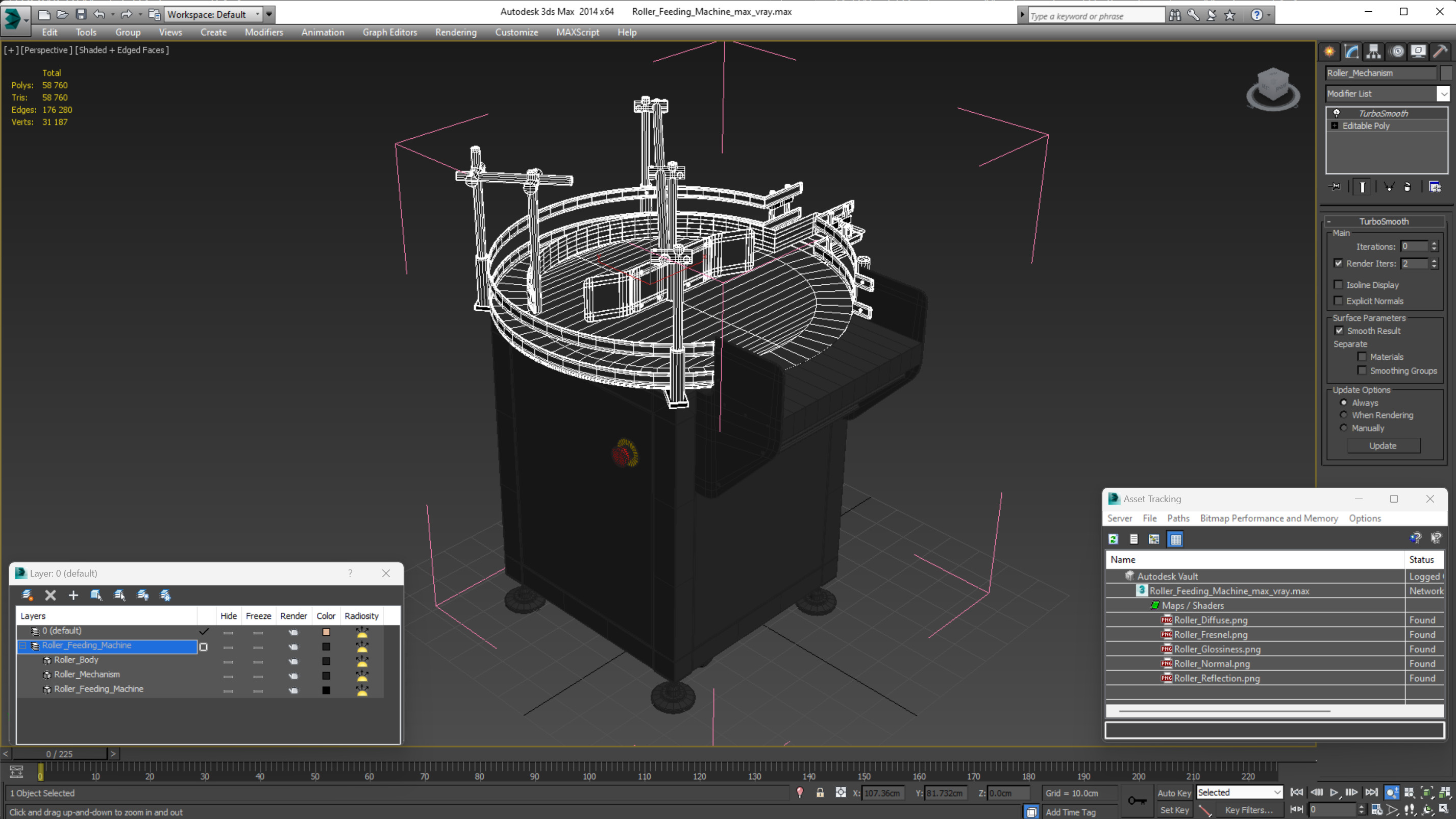 Roller Feeding Machine 3D
