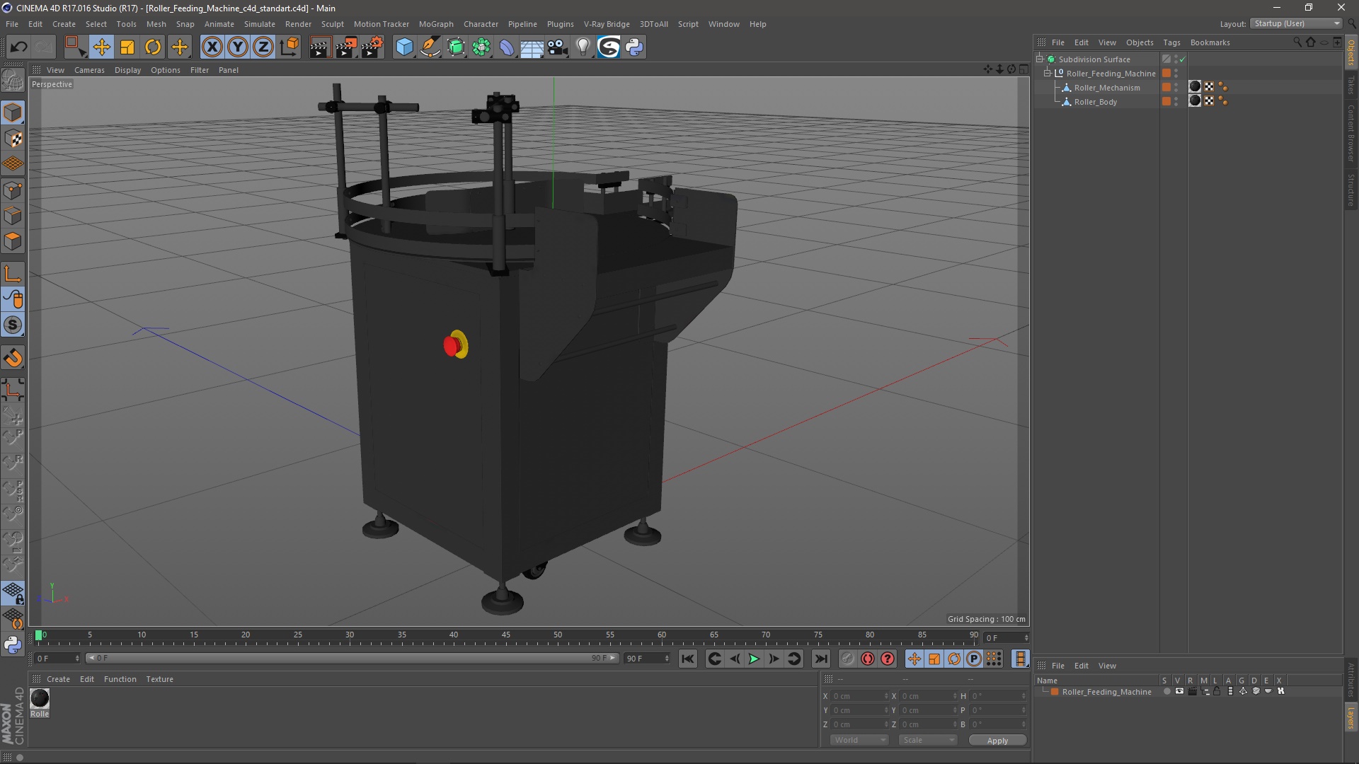 Roller Feeding Machine 3D