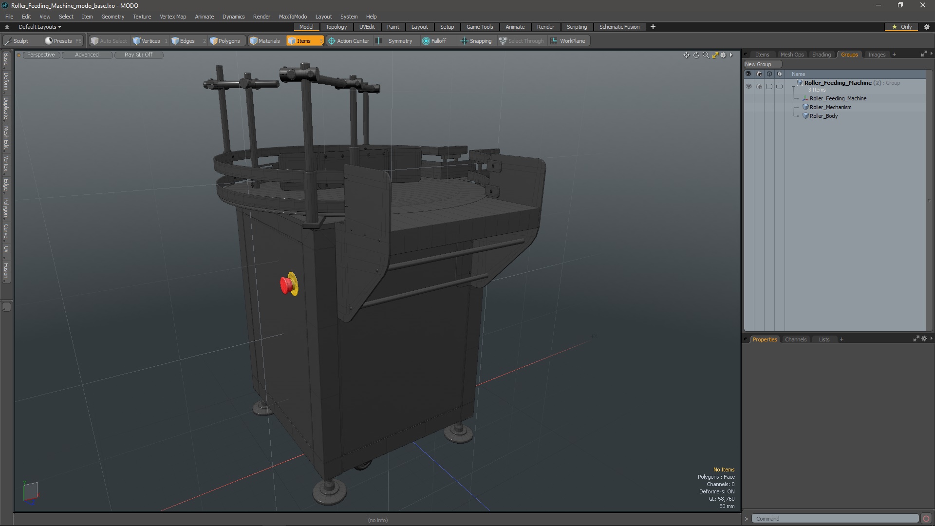 Roller Feeding Machine 3D