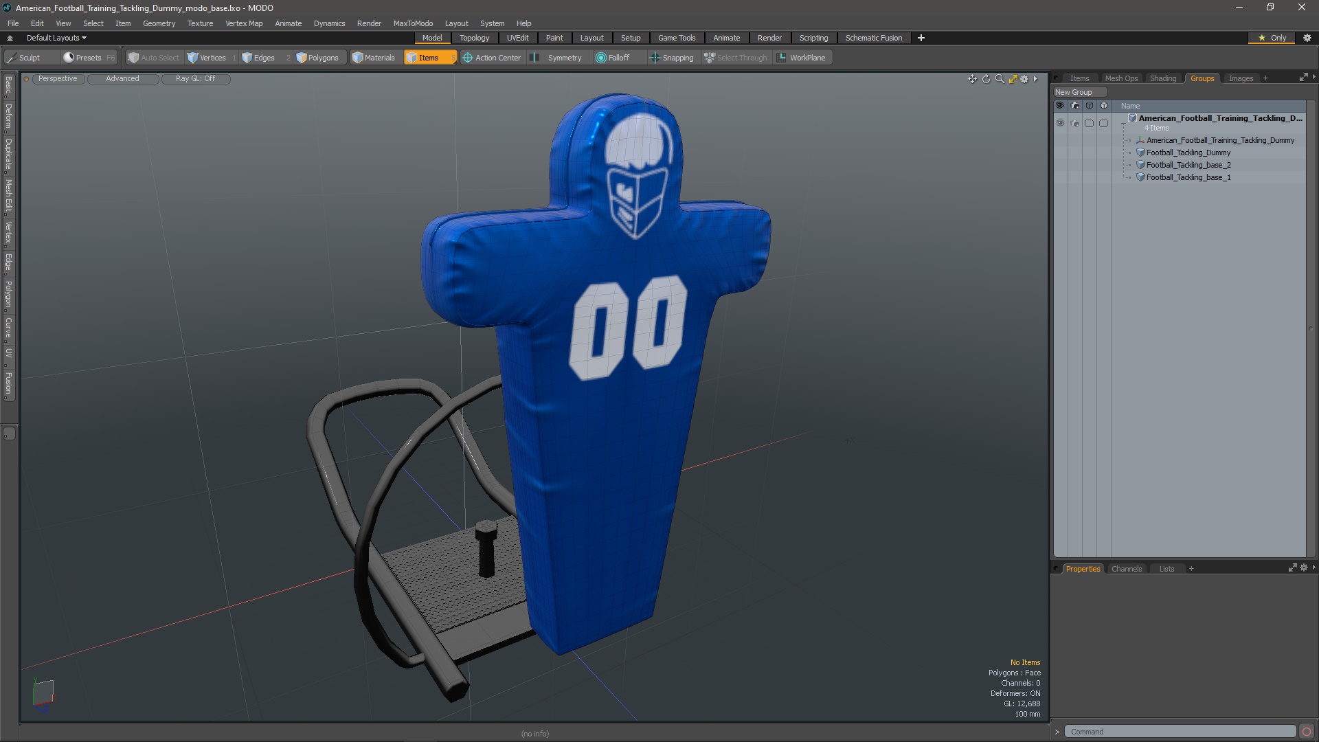 3D American Football Training Tackling Dummy