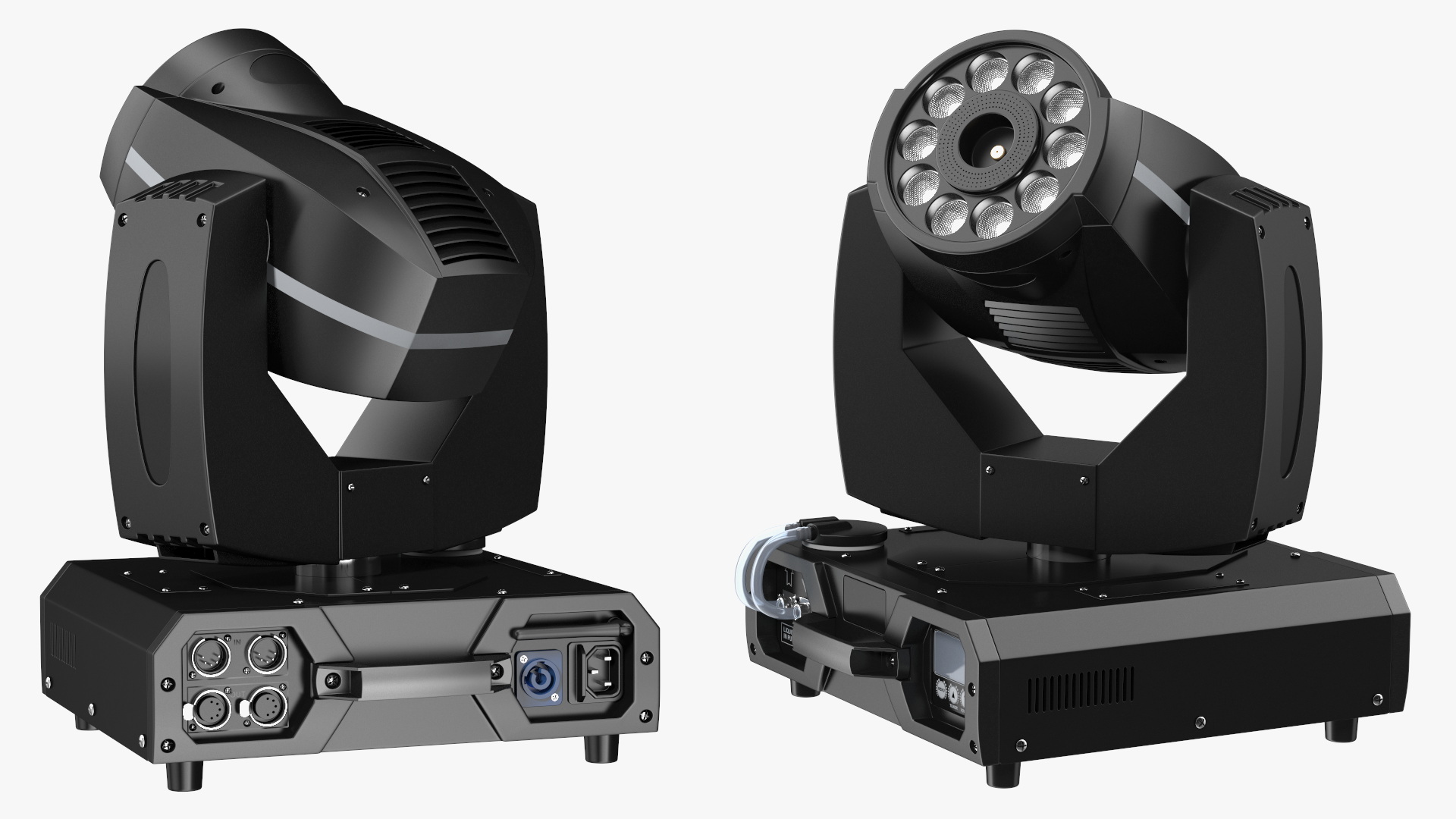 3D Professional Stage Lighting and Fog Machine model