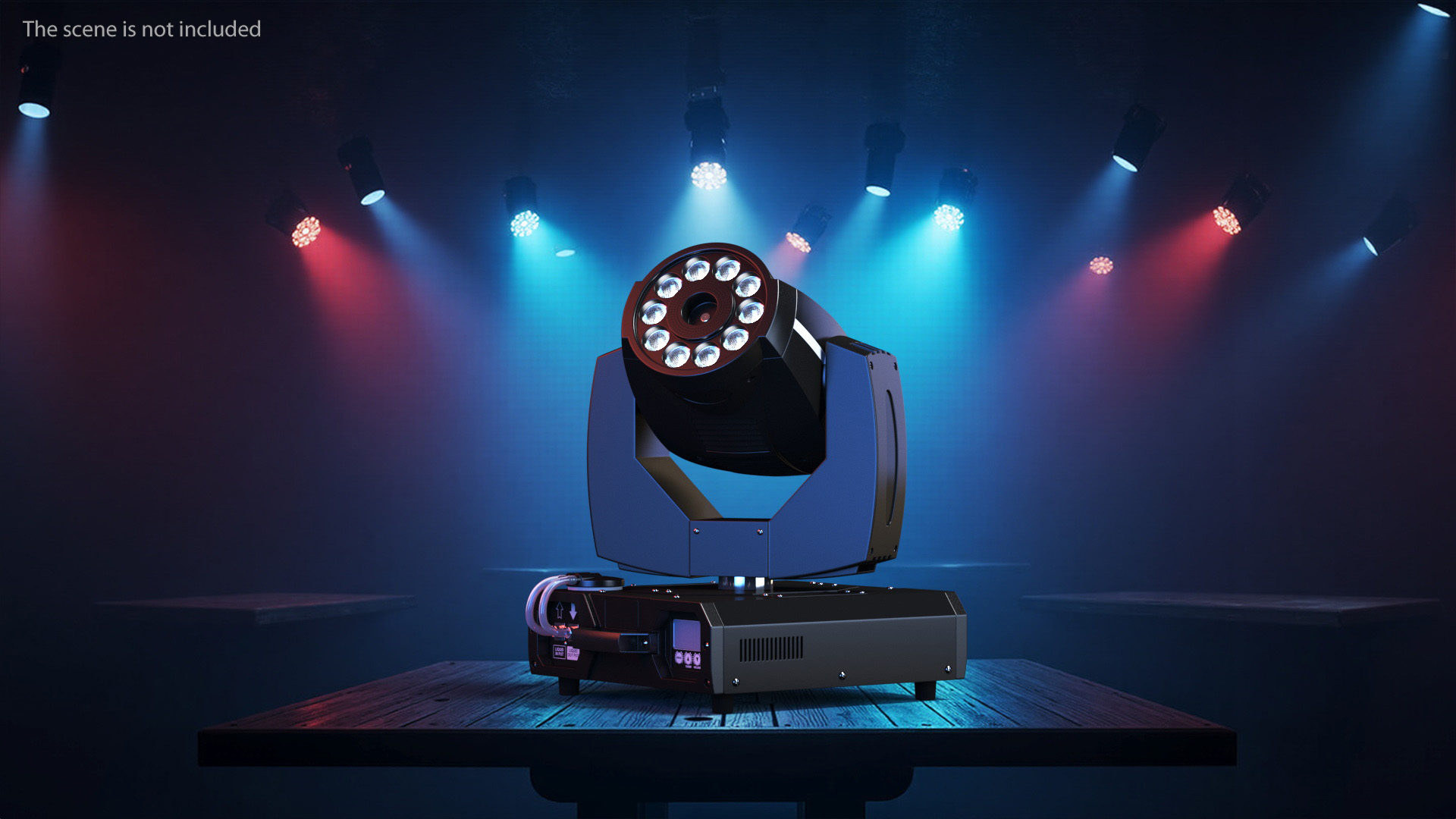 3D Professional Stage Lighting and Fog Machine model