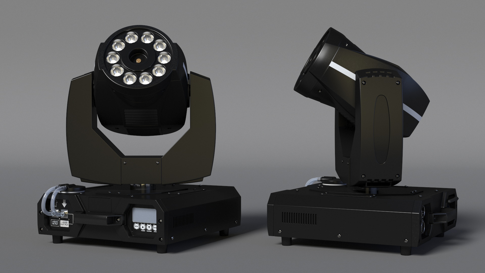 3D Professional Stage Lighting and Fog Machine model