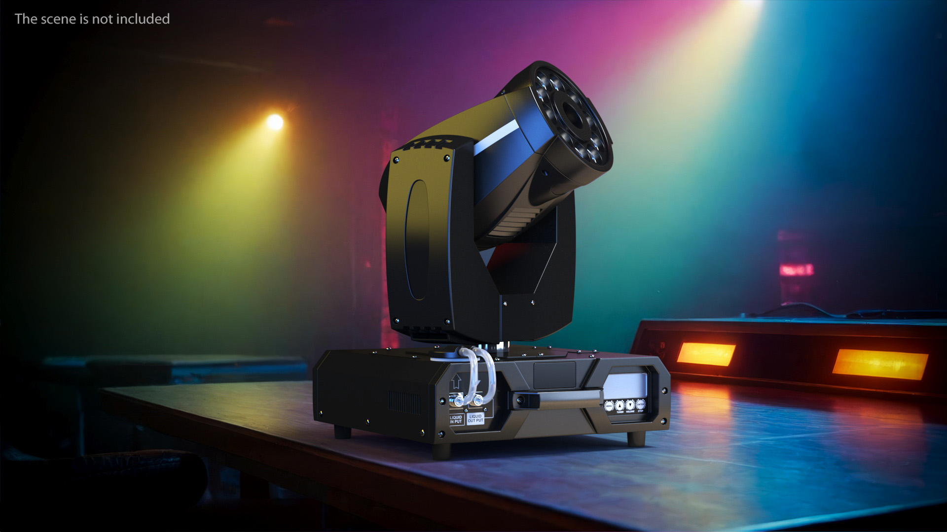 3D Professional Stage Lighting and Fog Machine model