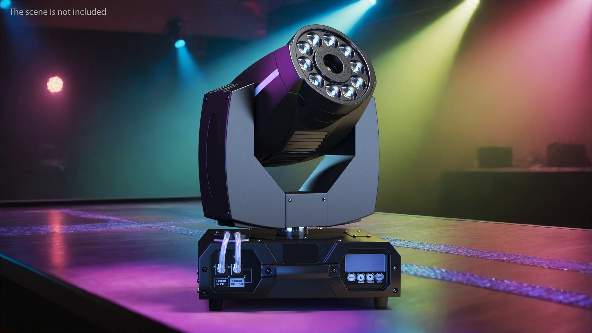 3D Professional Stage Lighting and Fog Machine model