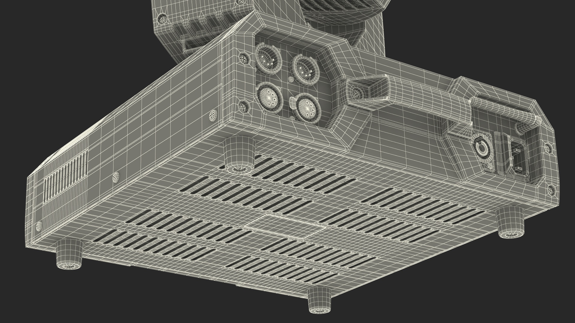 3D Professional Stage Lighting and Fog Machine model