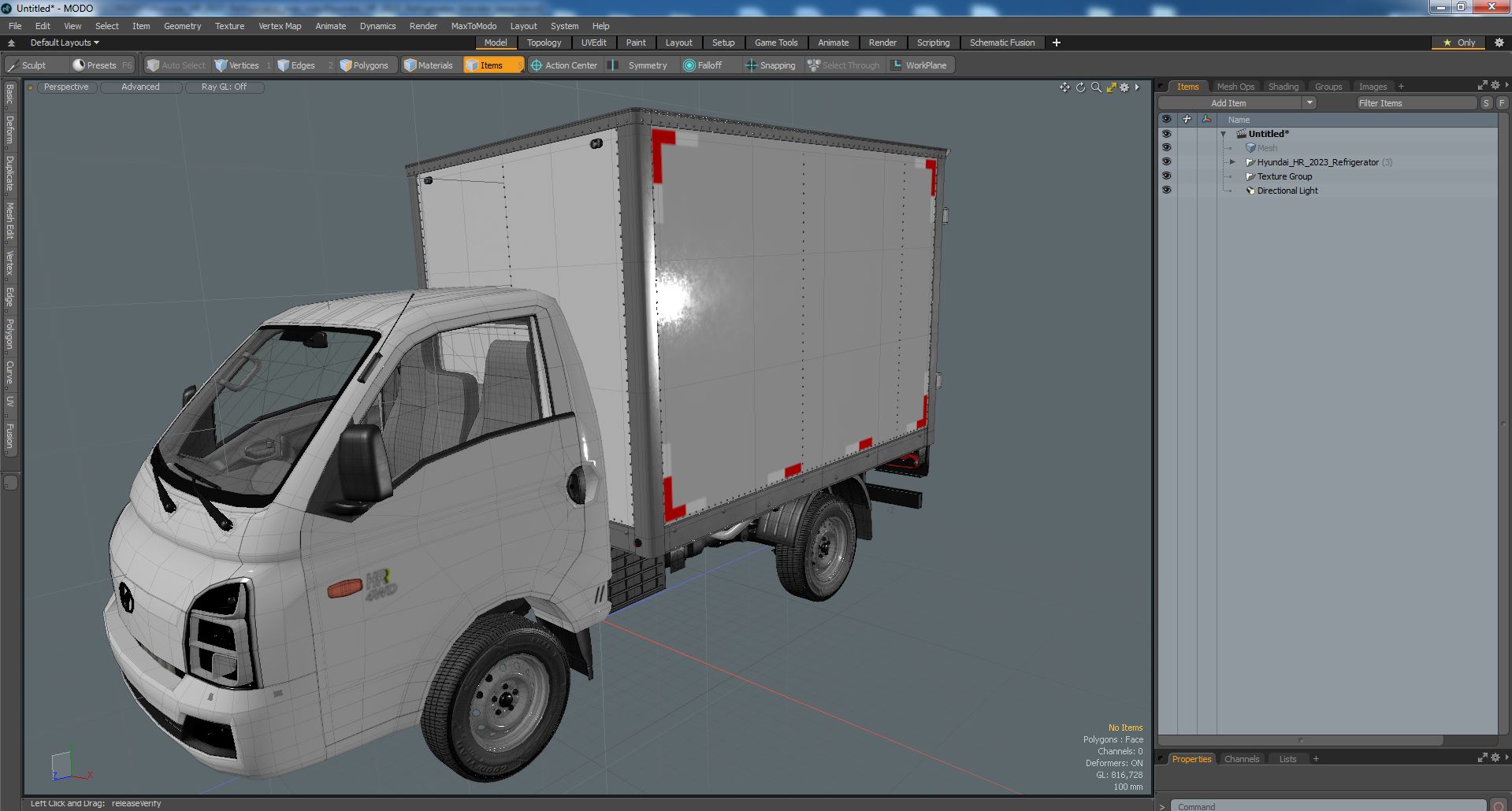 3D Hyundai HR 2023 Refrigerator model
