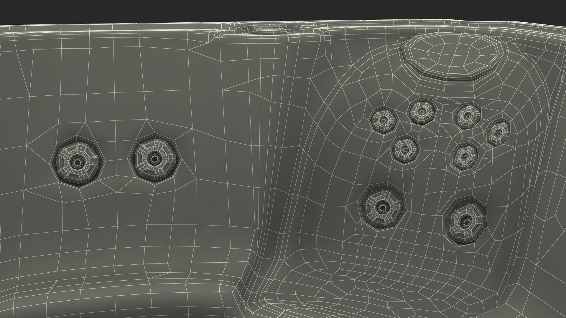 3D Hot Tub with Water model