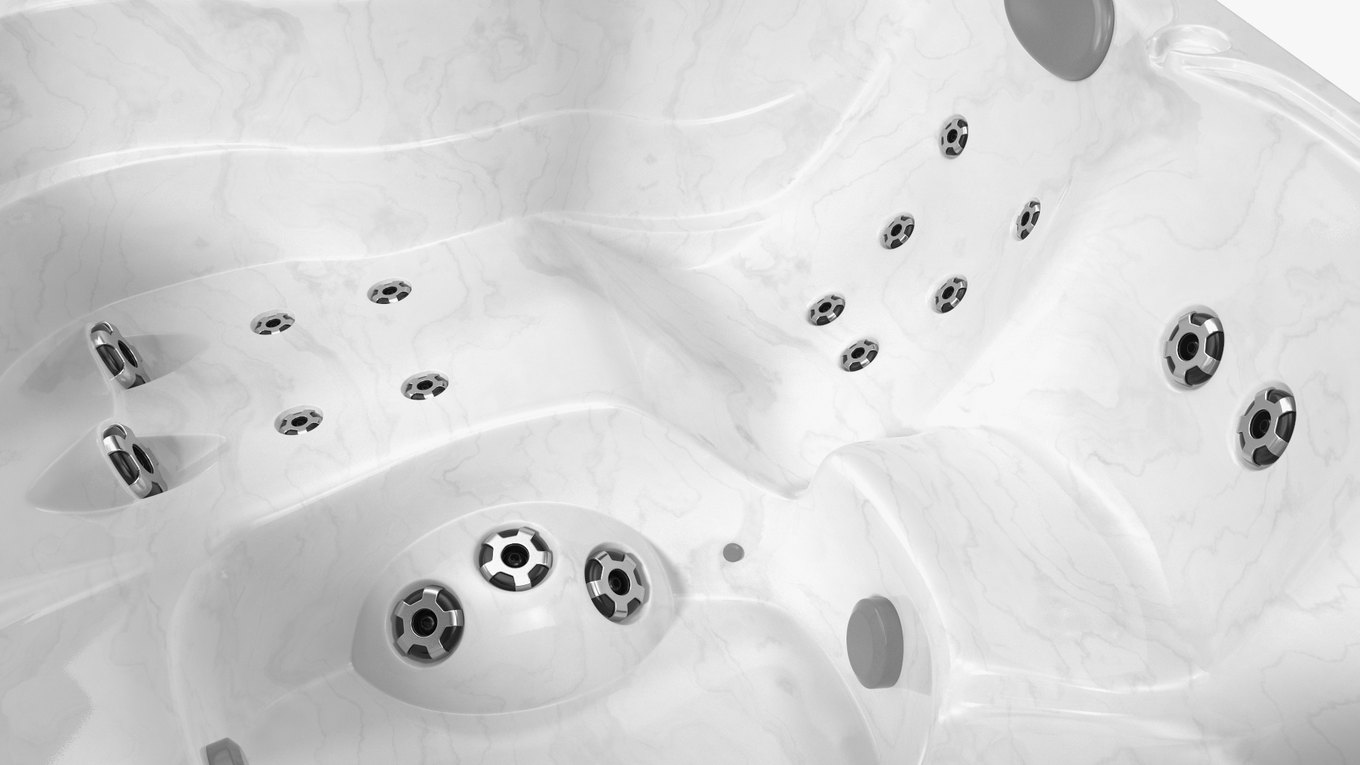 3D Hot Tub with Water model