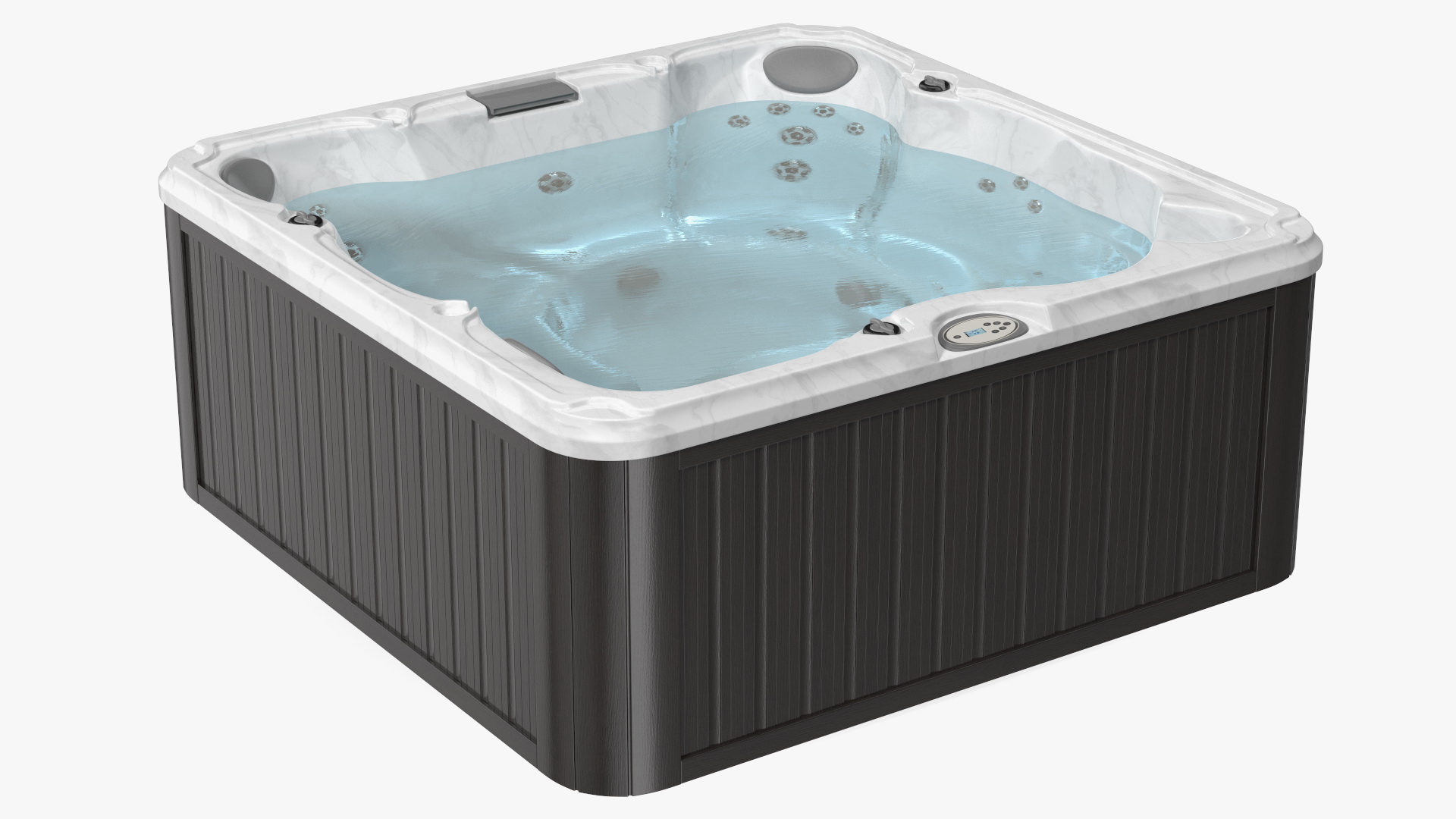 3D Hot Tub with Water model