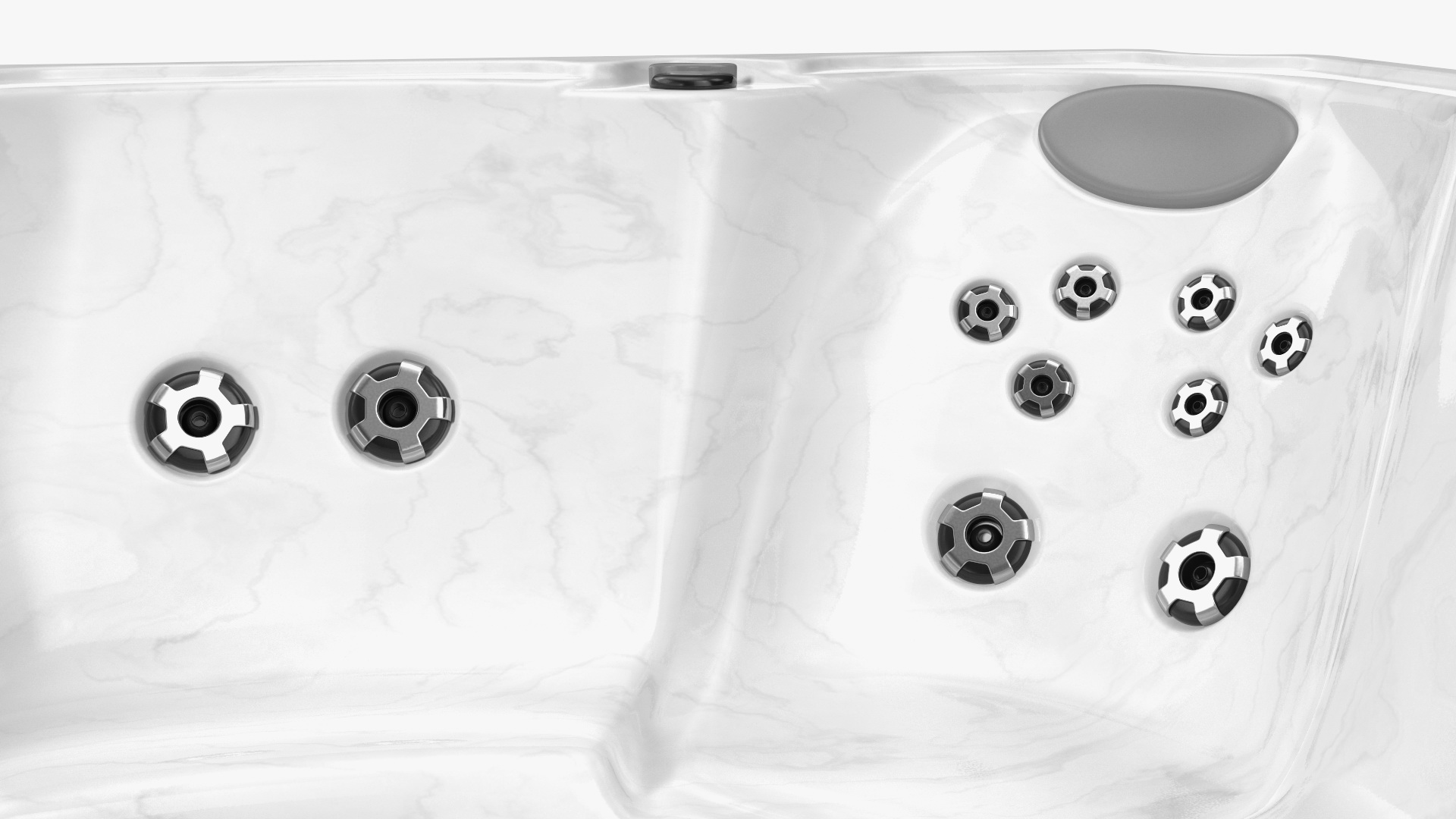 3D Hot Tub with Water model