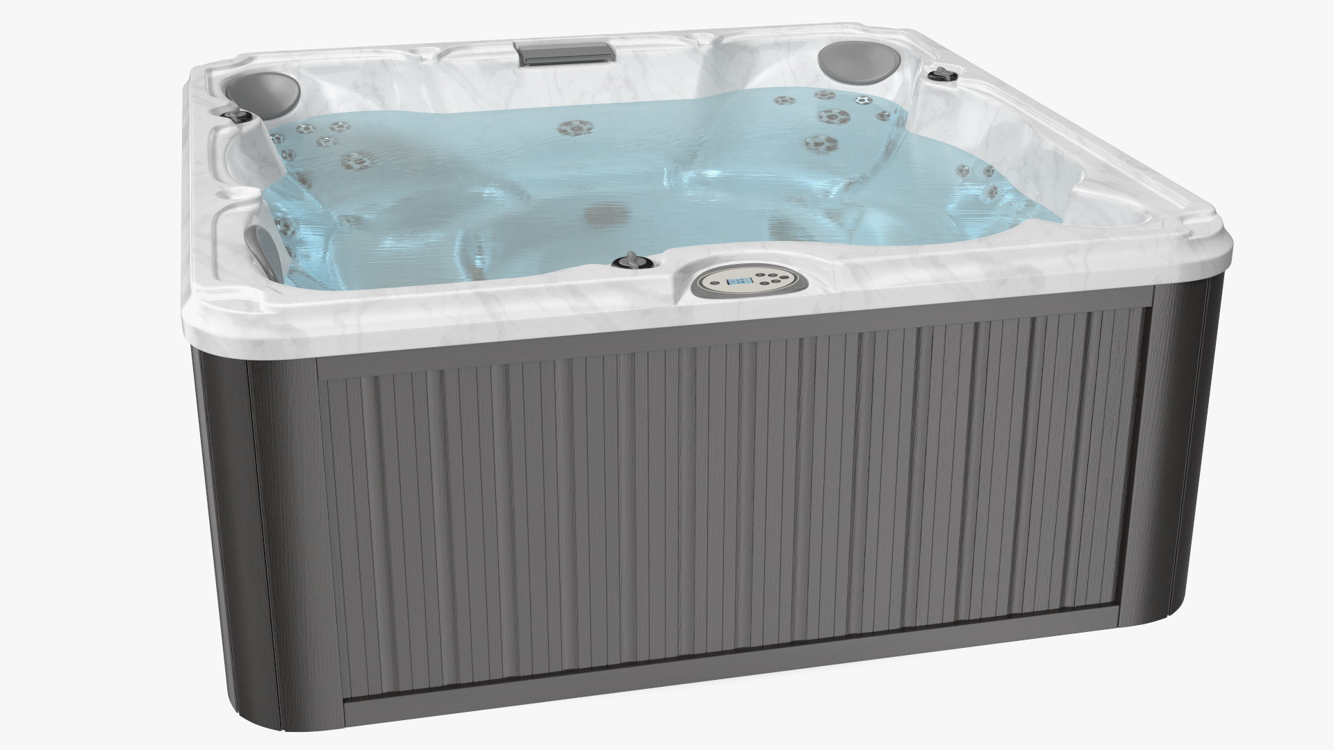 3D Hot Tub with Water model