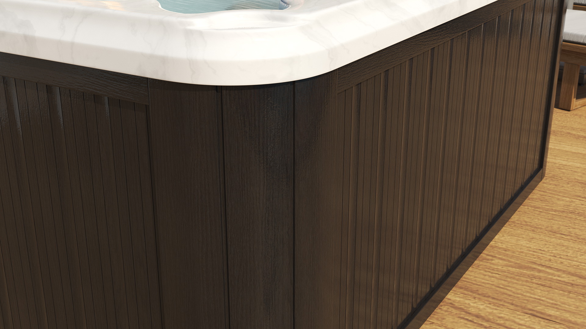 3D Hot Tub with Water model